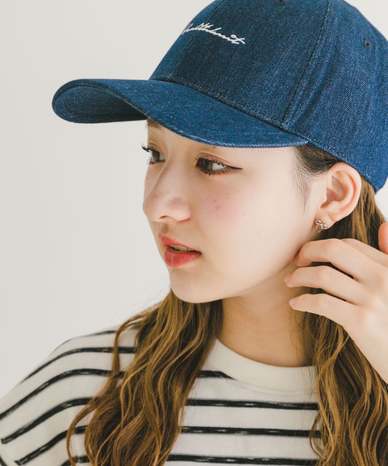 Healthknit　ロゴ刺繍CAP INDIGO -