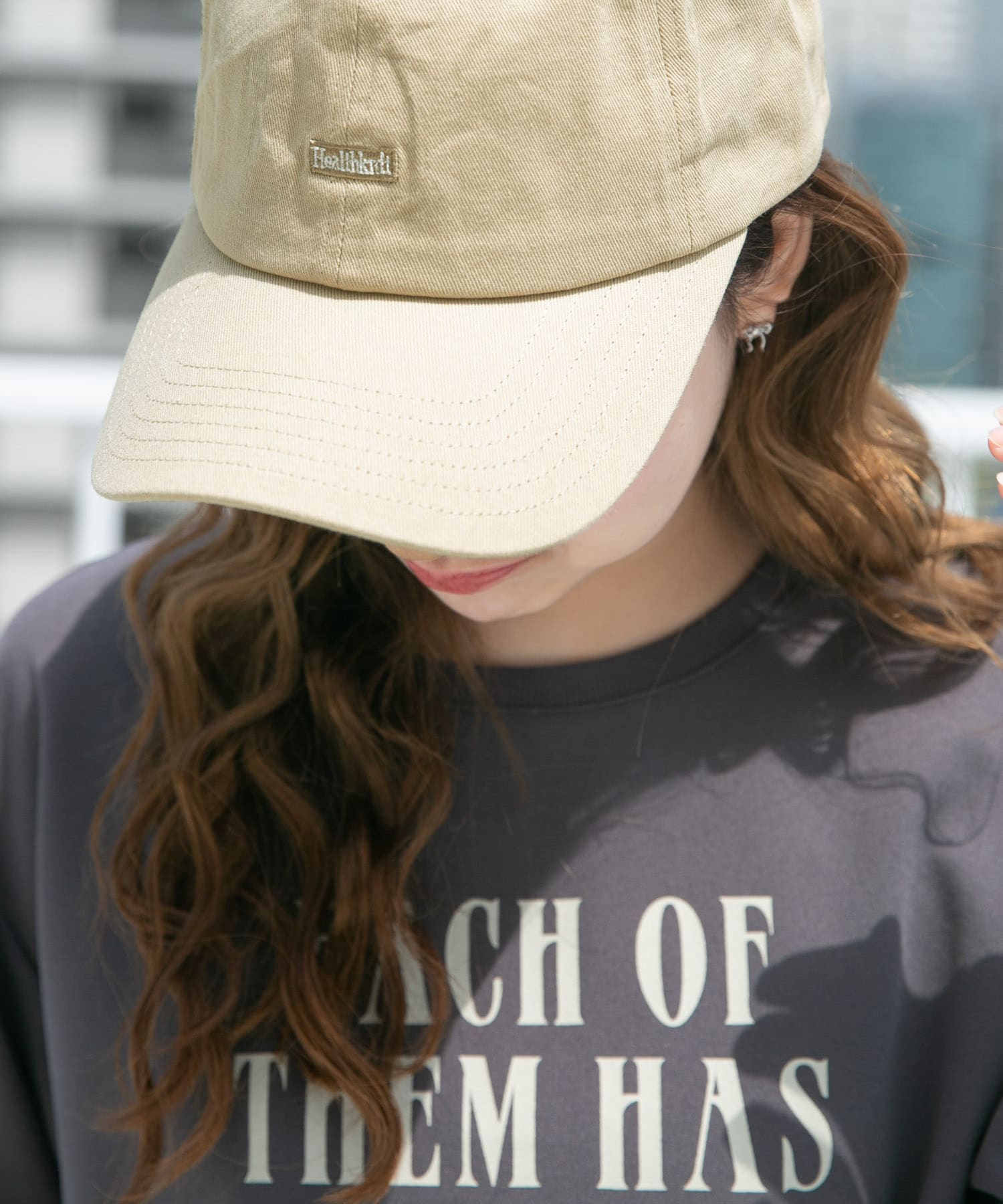 Healthknit　ワンポイント刺繍CAP BEG -