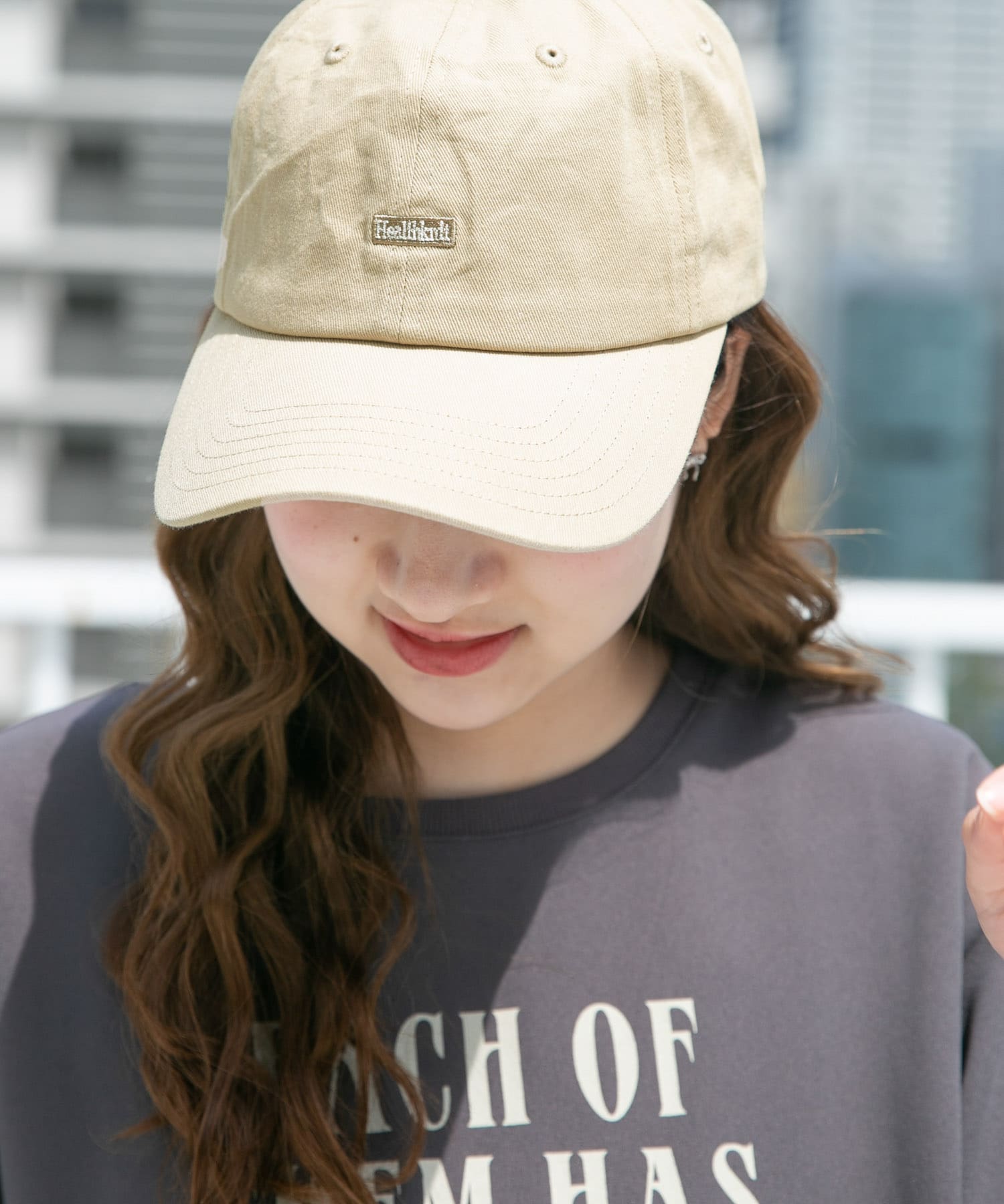 Healthknit　ワンポイント刺繍CAP BEG -
