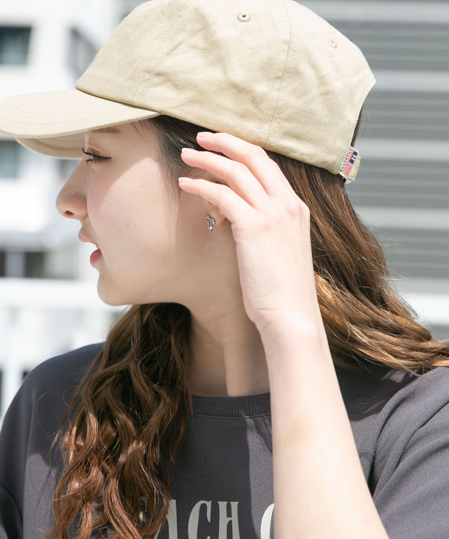 Healthknit　ワンポイント刺繍CAP BEG -