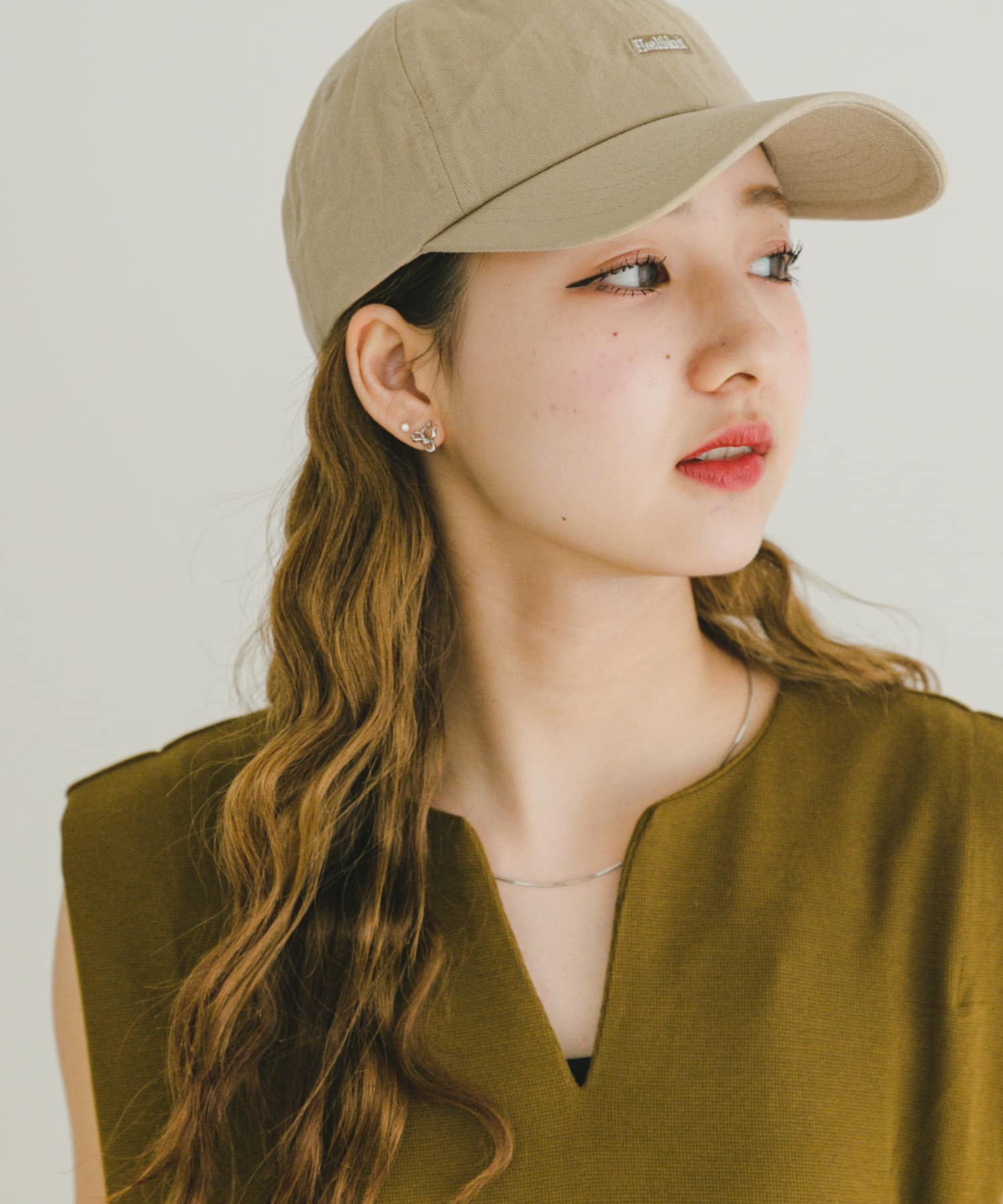 Healthknit　ワンポイント刺繍CAP BEG -