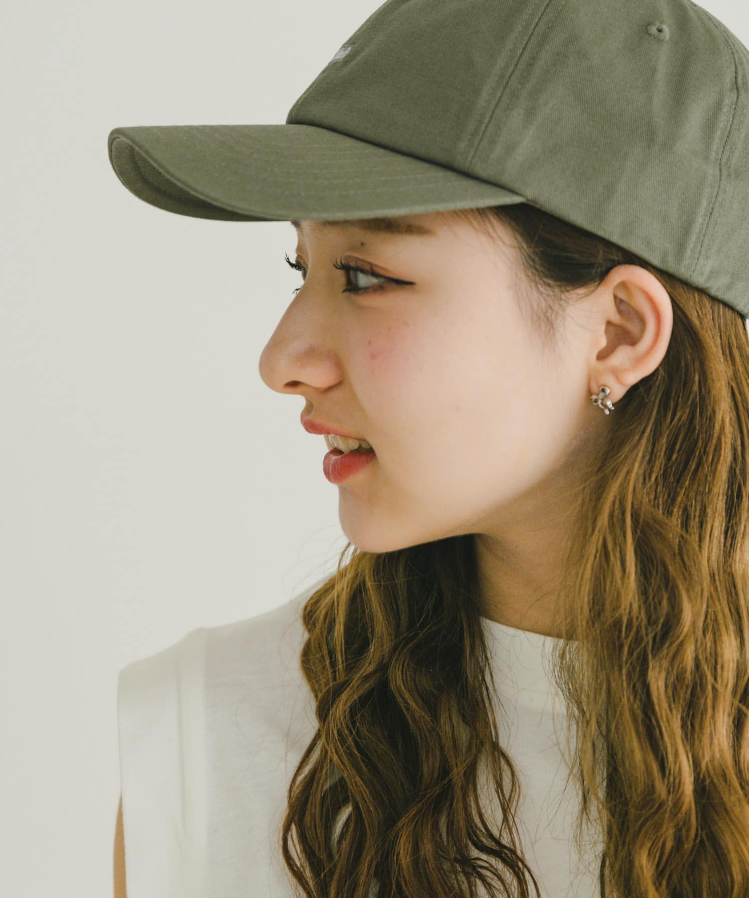 Healthknit　ワンポイント刺繍CAP KHK -