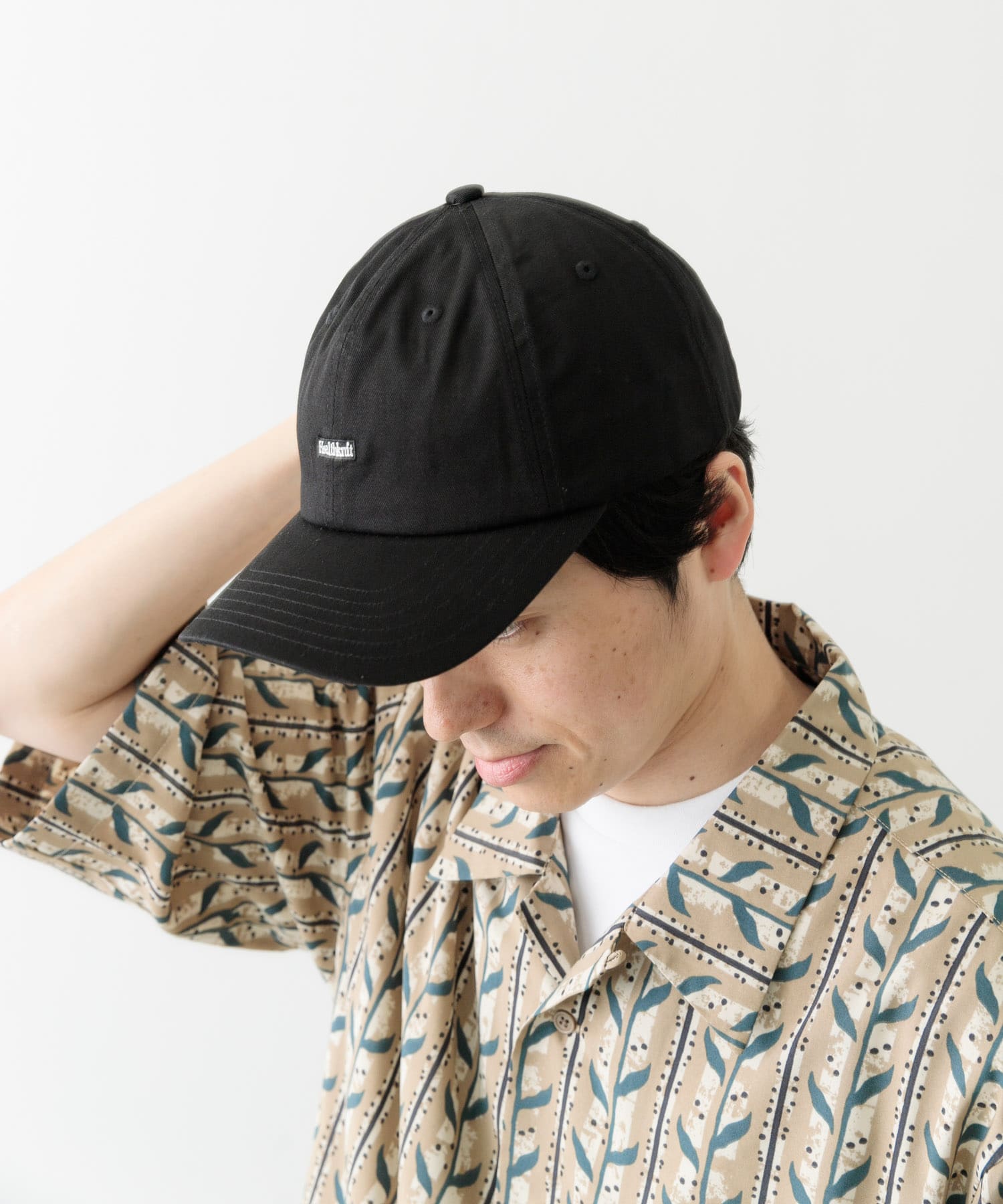 Healthknit　ワンポイント刺繍CAP BLK -