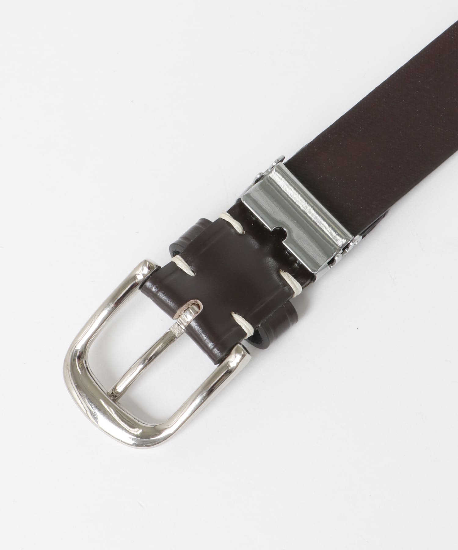 U.O.Leather Belt D.BROWN -