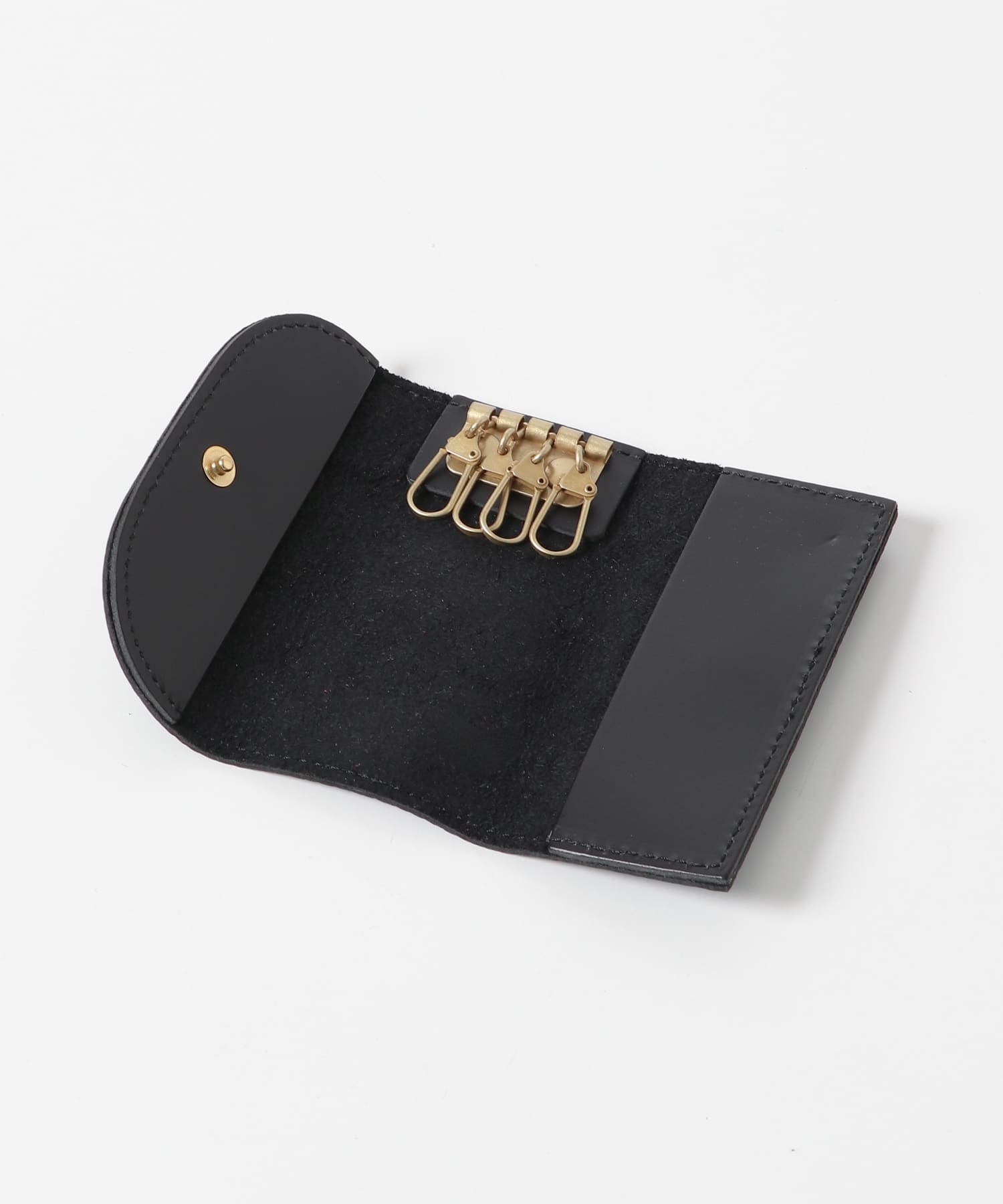 U.O.Leather Key Case BLK -