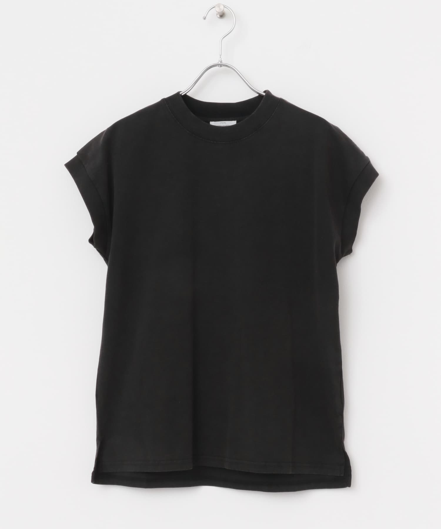 ピグメントフレンチTシャツ BLK FREE