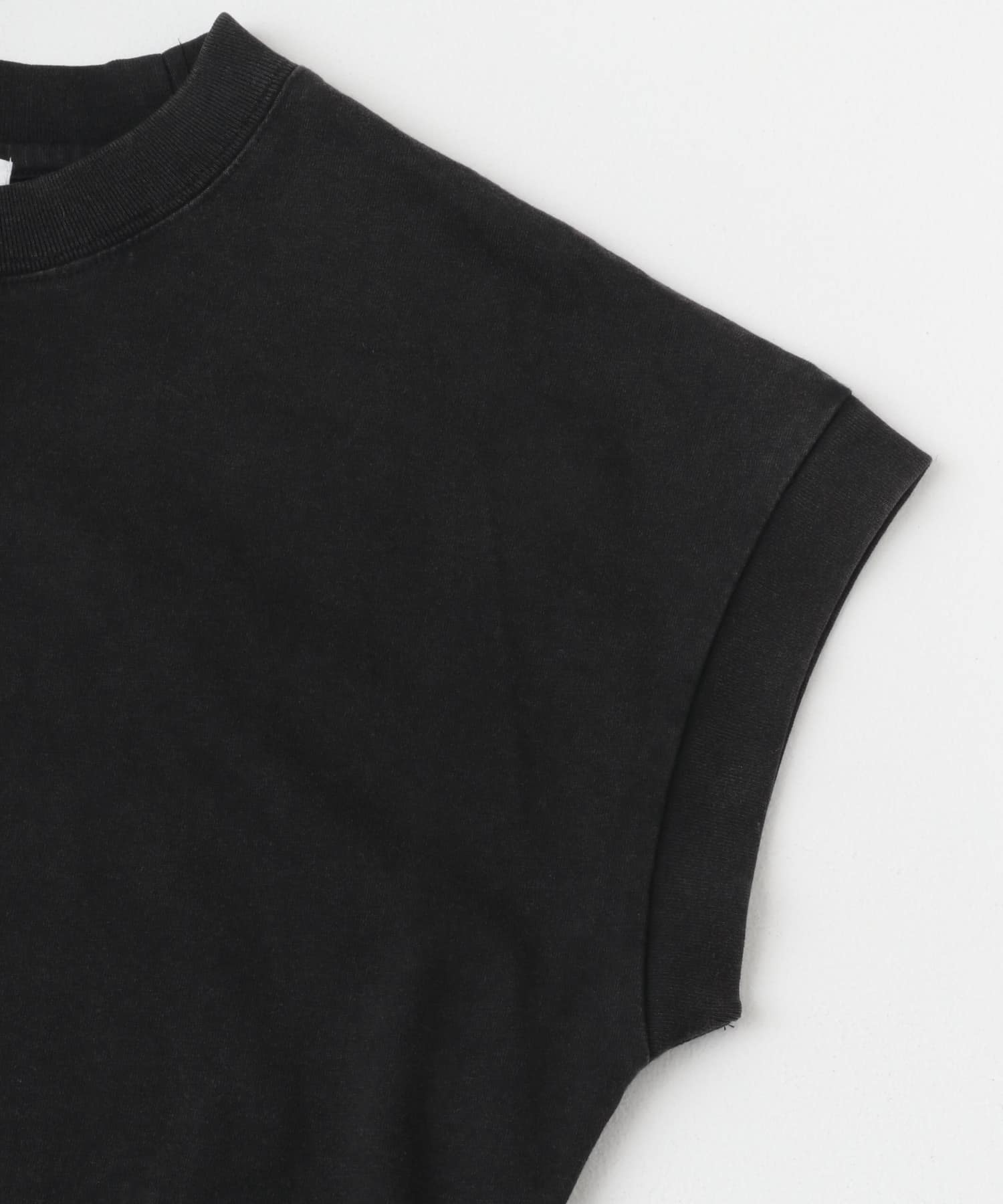 ピグメントフレンチTシャツ BLK FREE