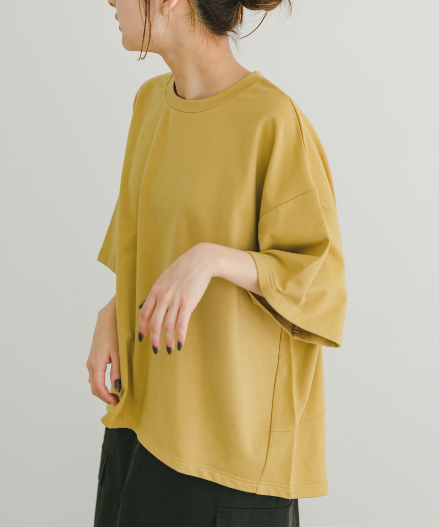 ビッグシルエットハンソデTシャツ