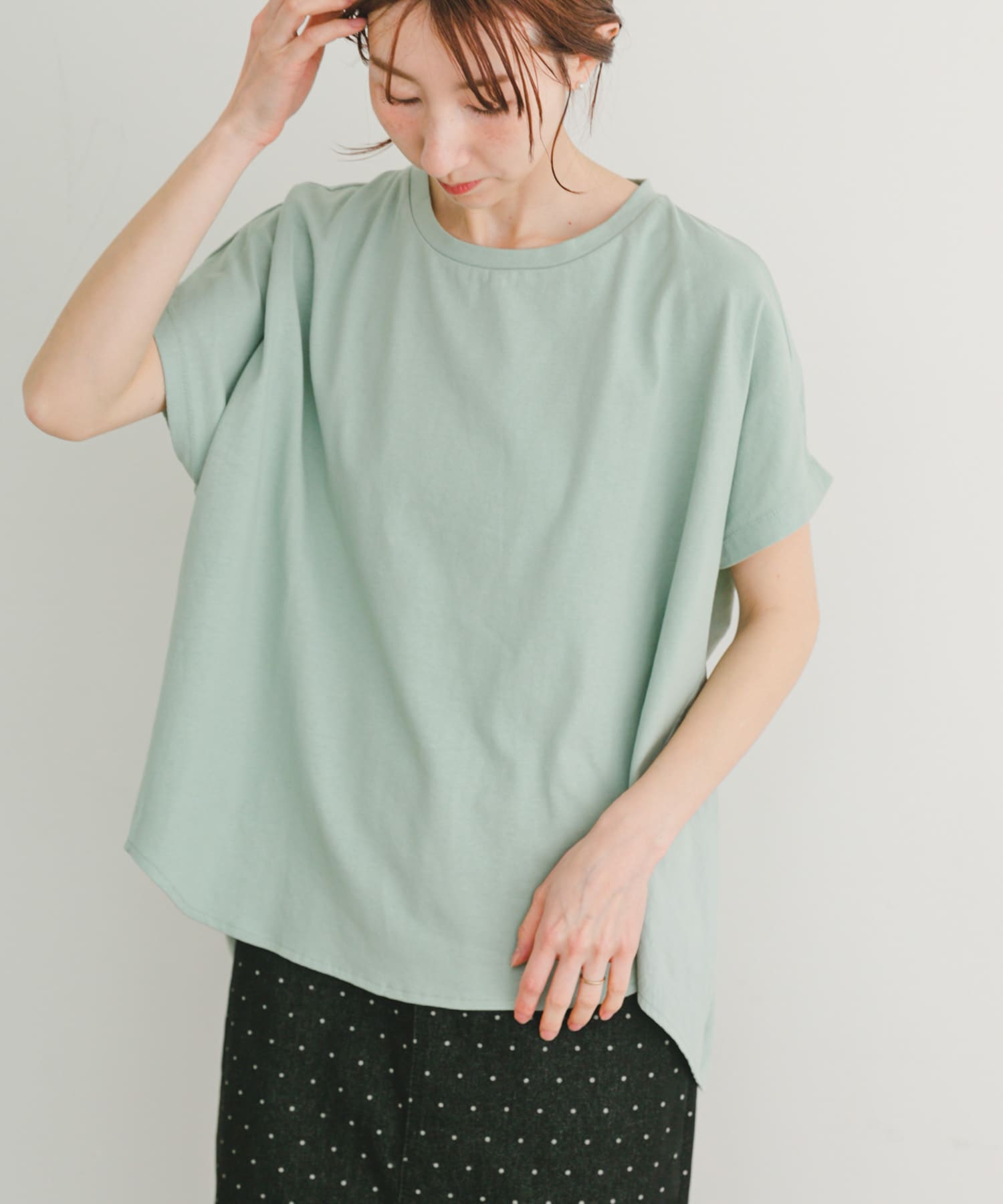 ナイロンドッキングフレンチプルオーバー