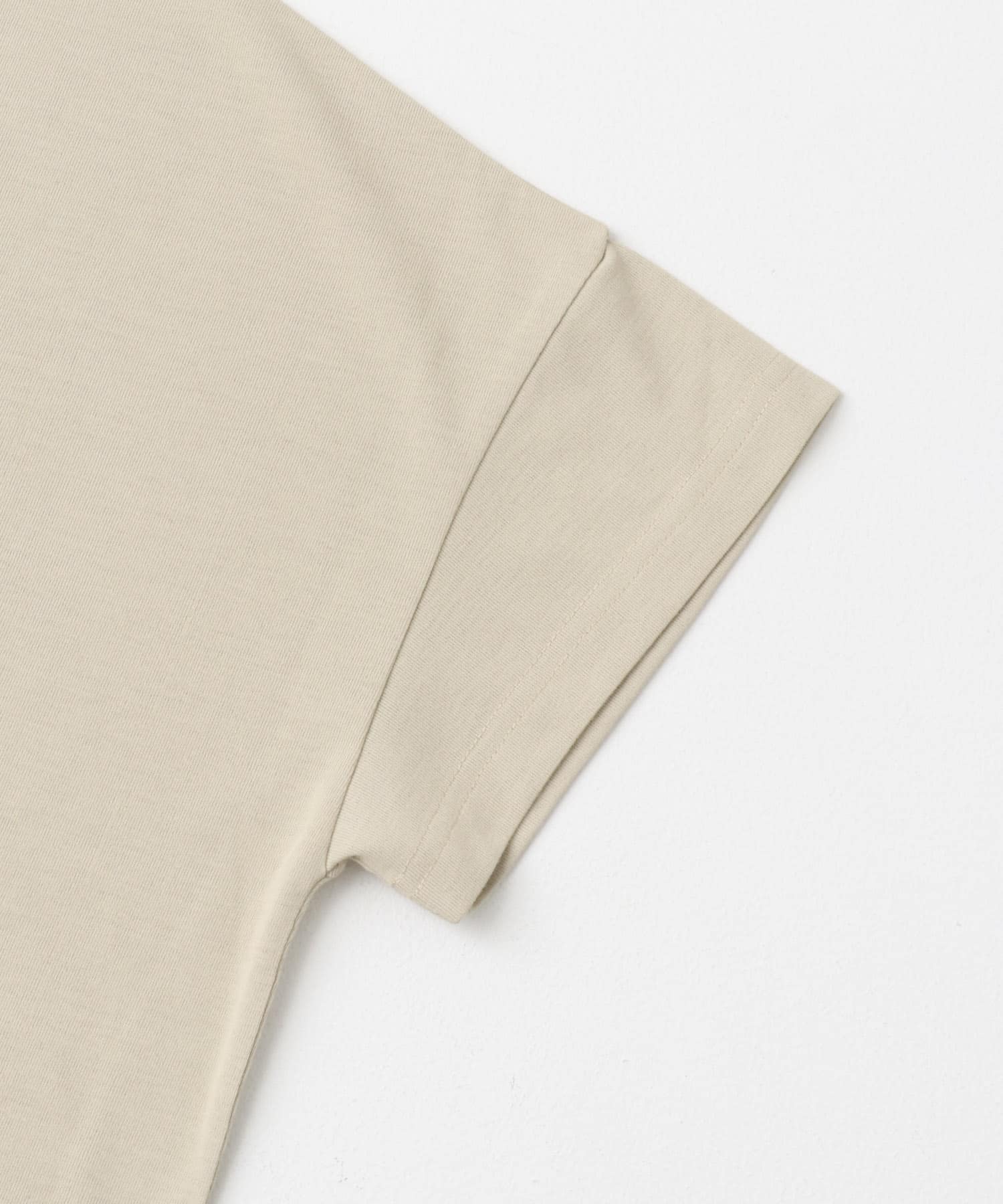 汗ジミ隠しバックタックTシャツ BEG FREE