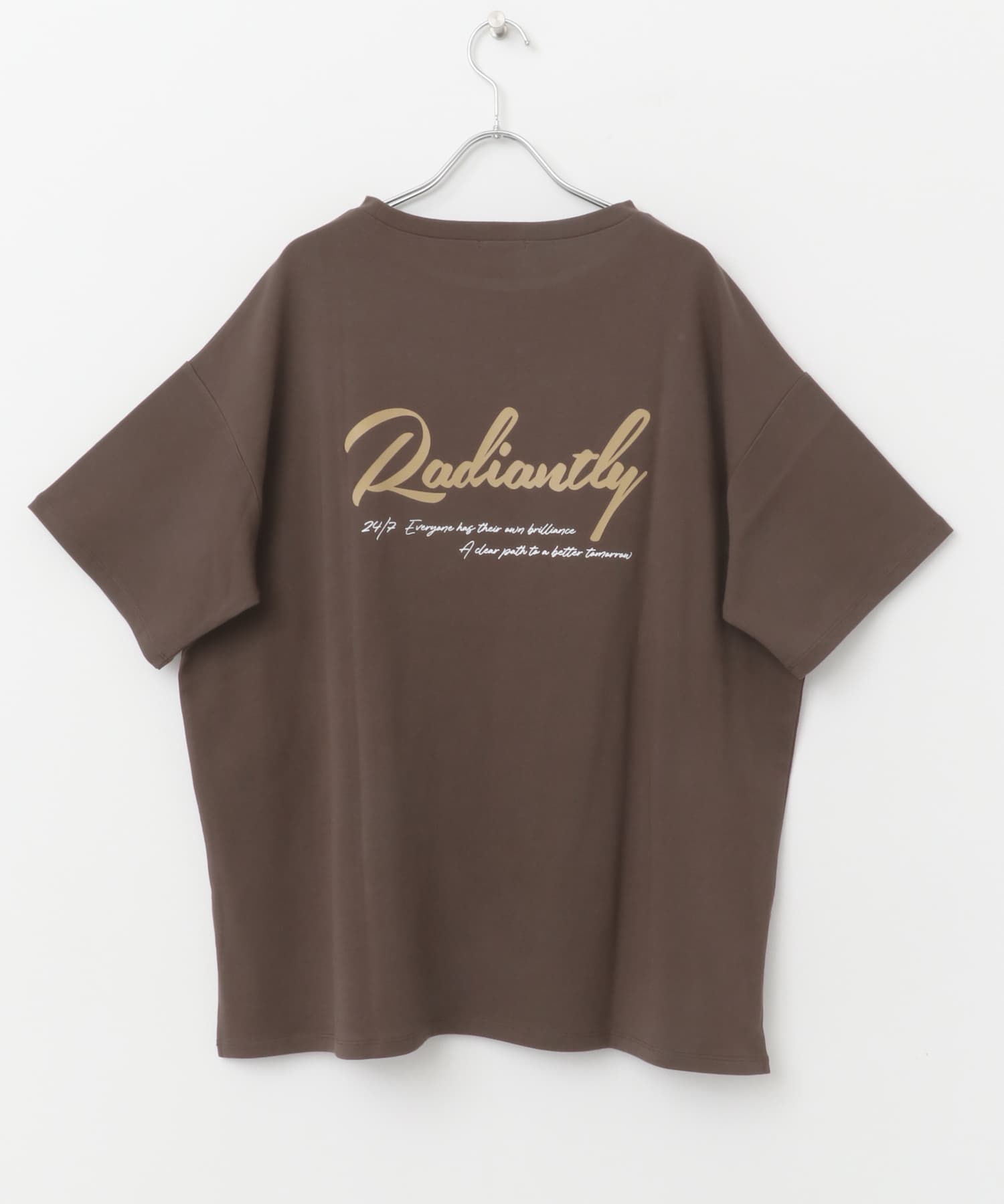 バックプリントロゴTシャツ BRN FREE
