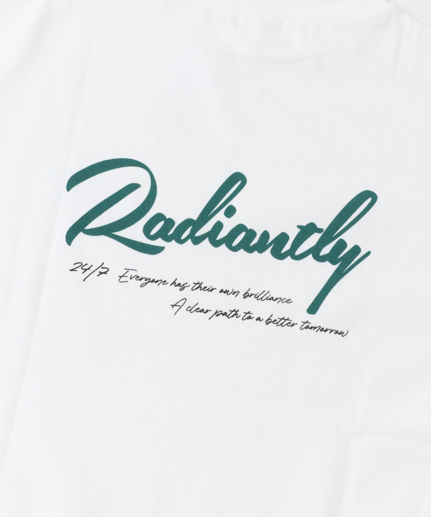 バックプリントロゴTシャツ WHT FREE