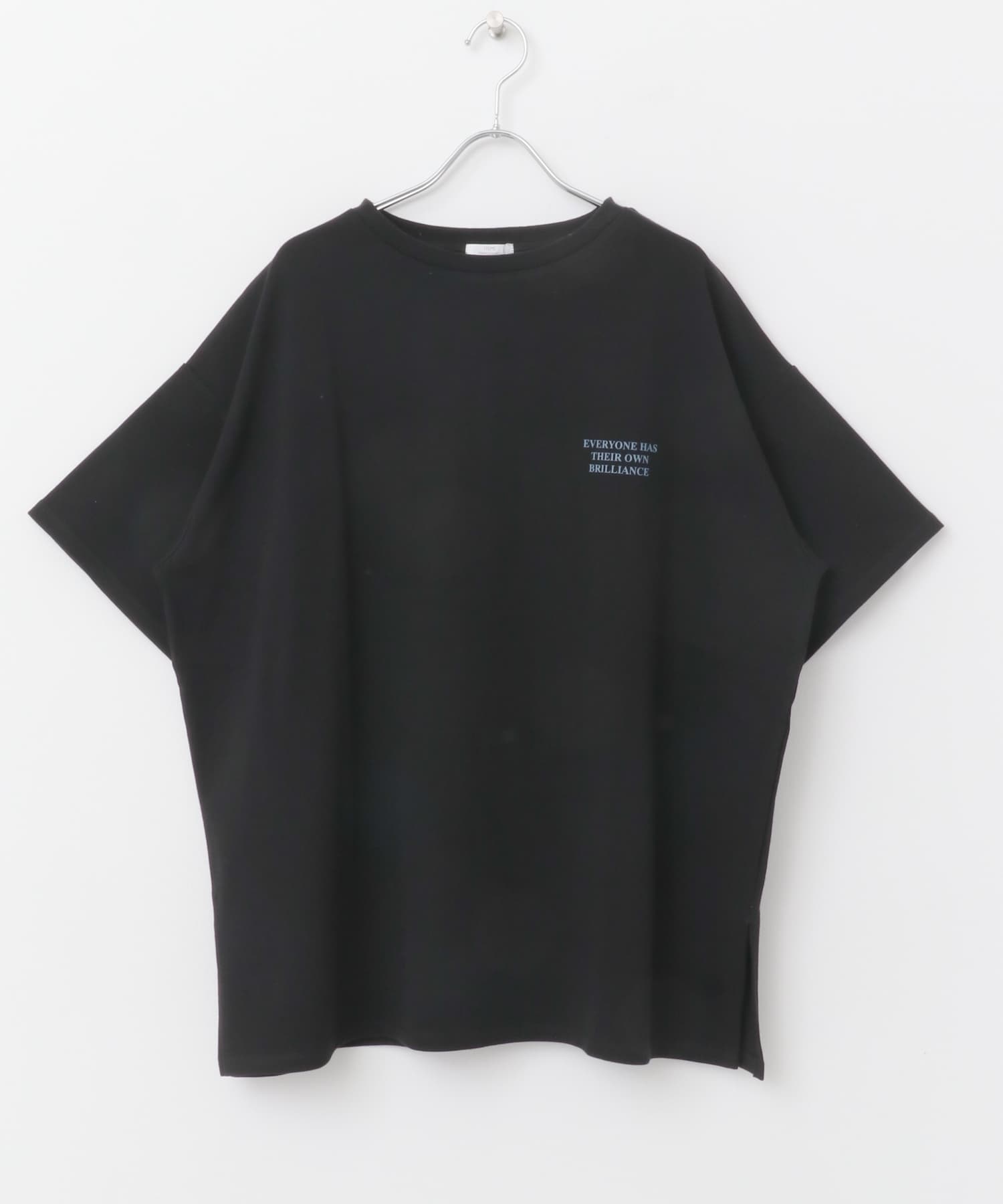バックプリントロゴTシャツ BLK FREE