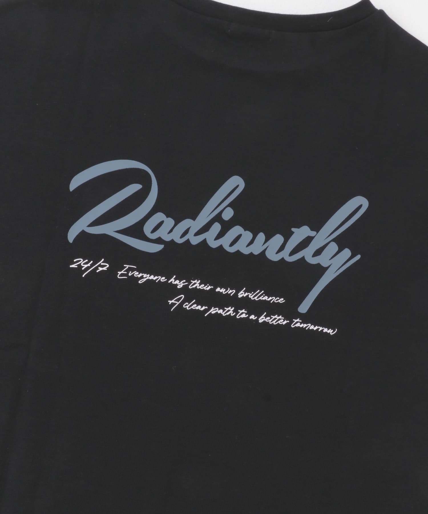 バックプリントロゴTシャツ BLK FREE