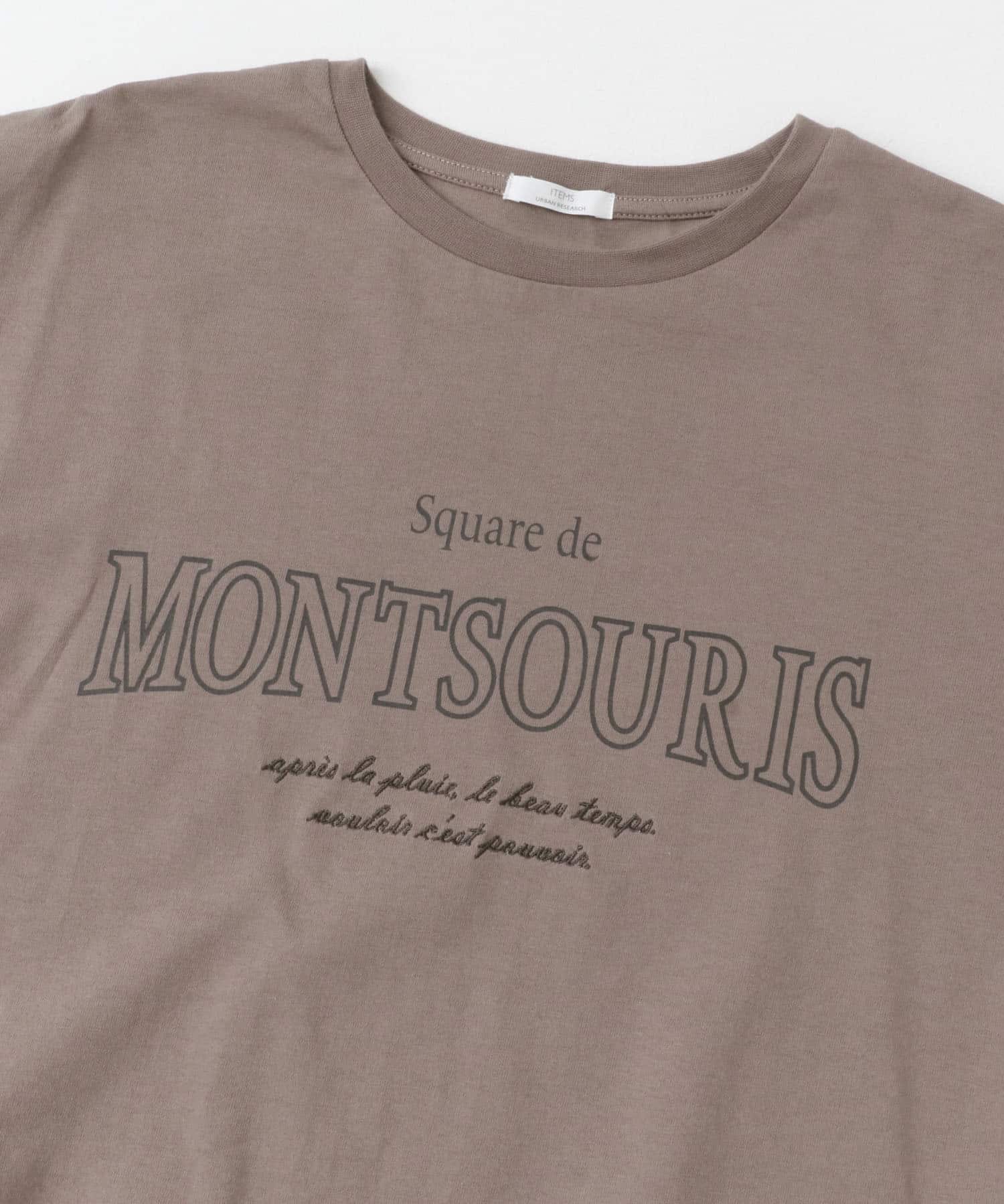 ロゴ刺繍半袖Tシャツ MOC FREE