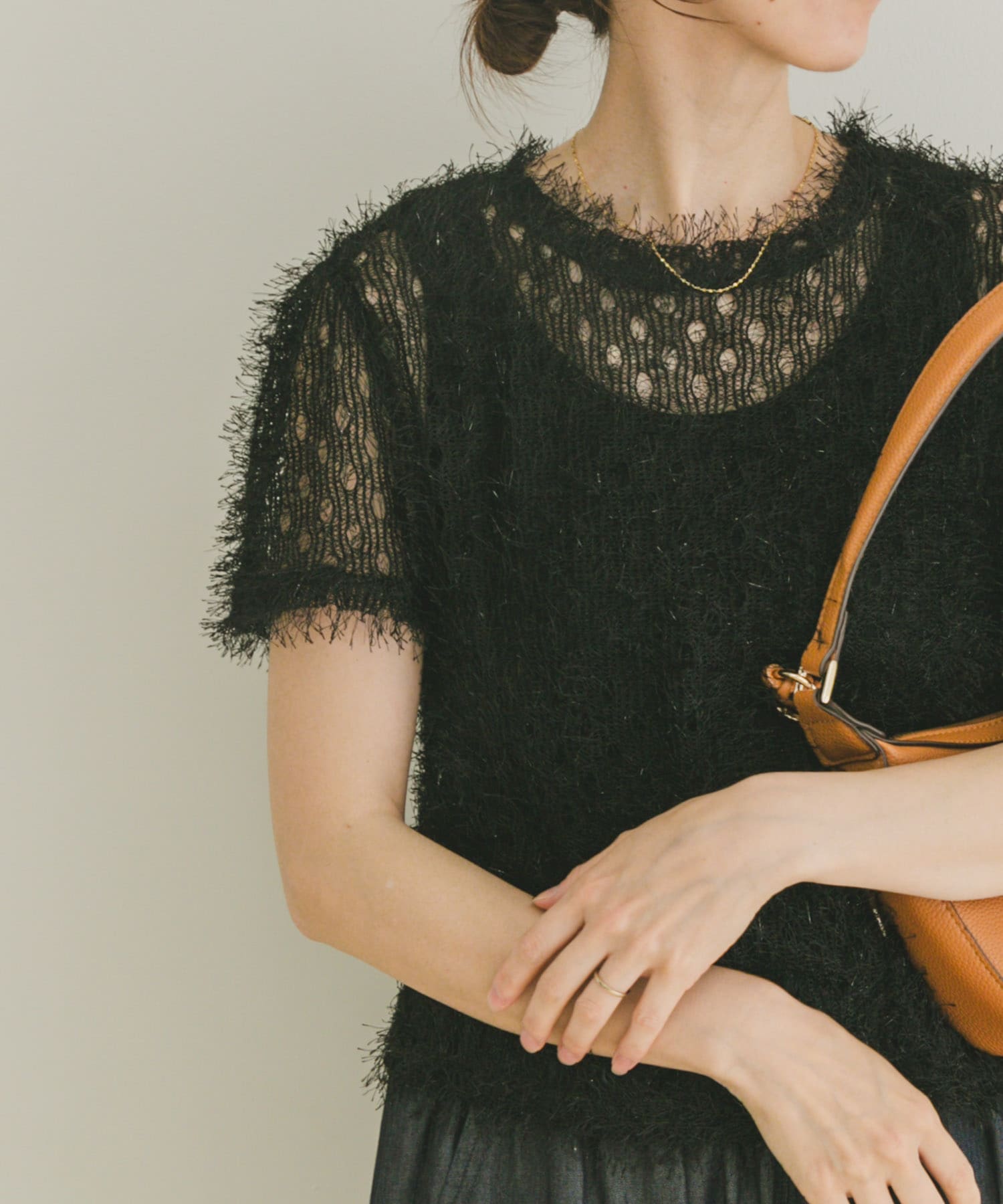 フリンジチビTシャツ