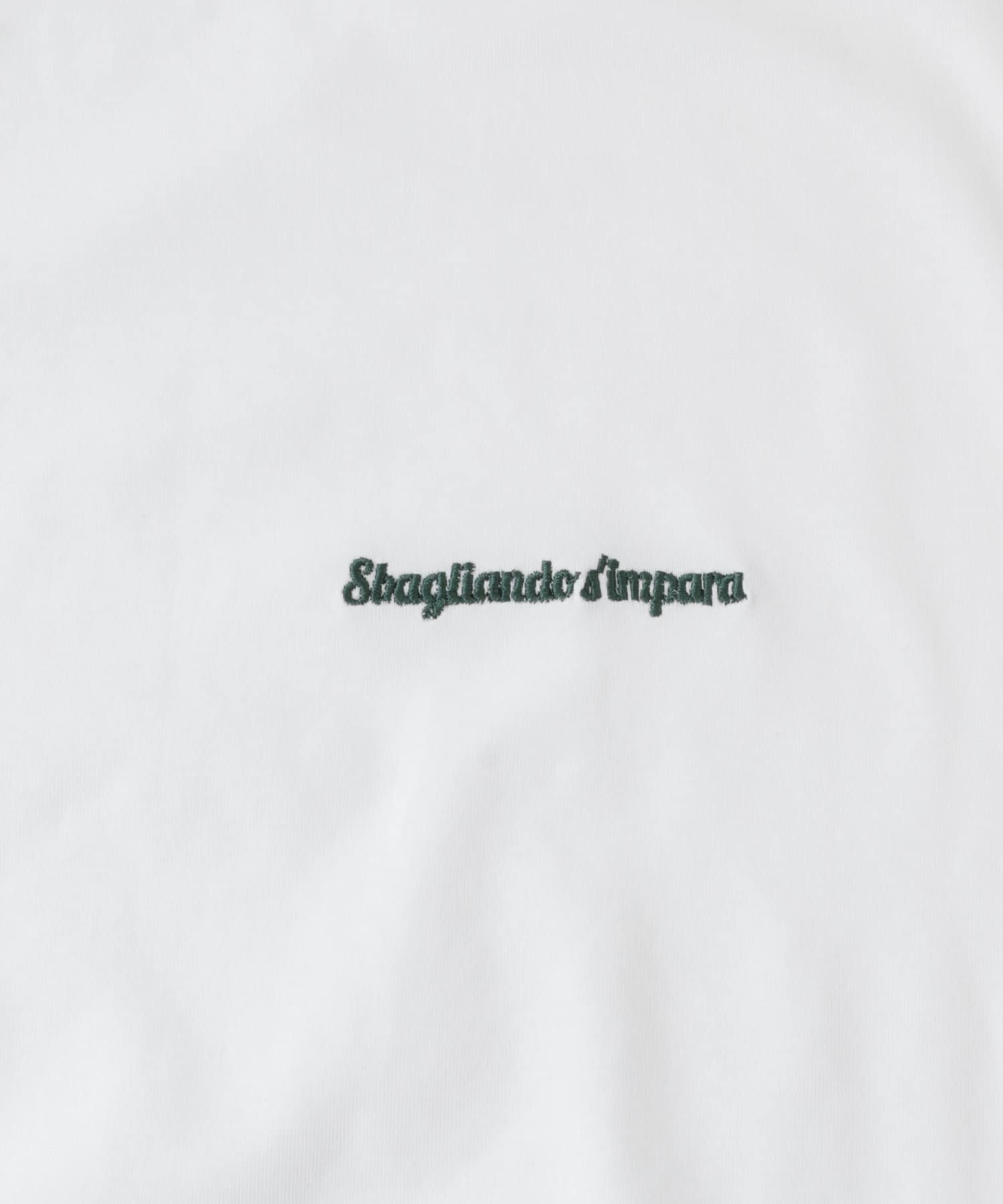 刺繍フレンチTシャツ WHT FREE