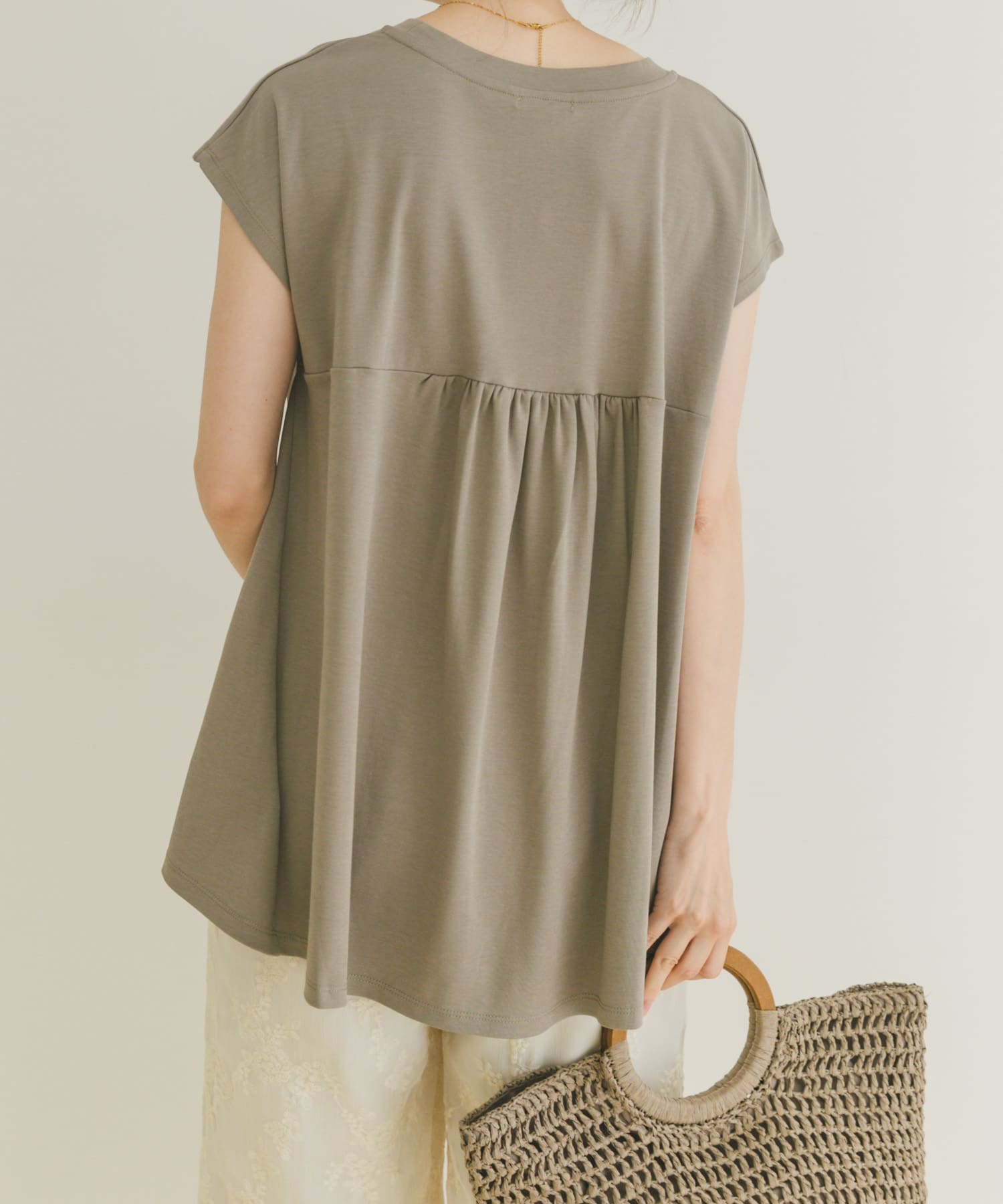 バックティアードフレンチTシャツ