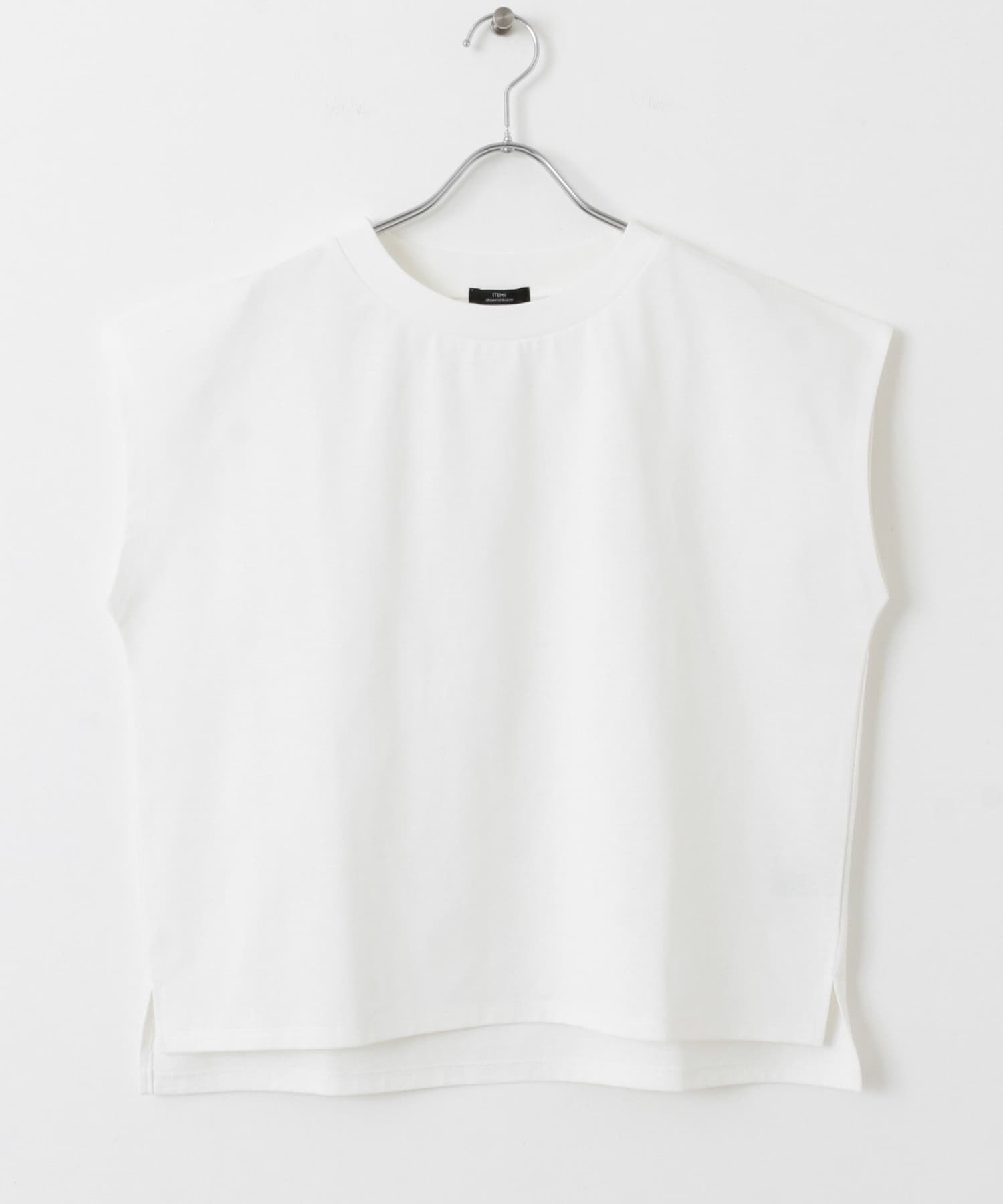 クルーネックノースリTシャツ WHT FREE