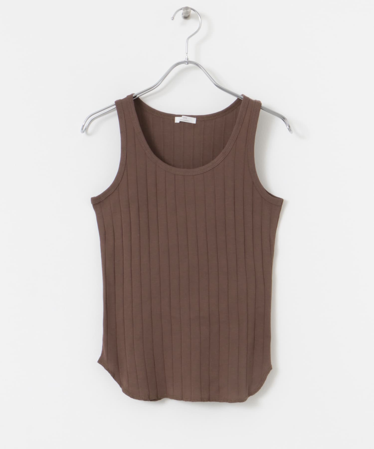 クールコットンリブタンクトップ