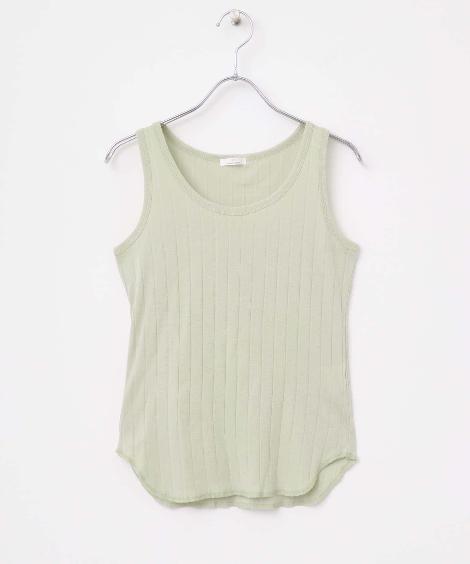 クールコットンリブタンクトップ