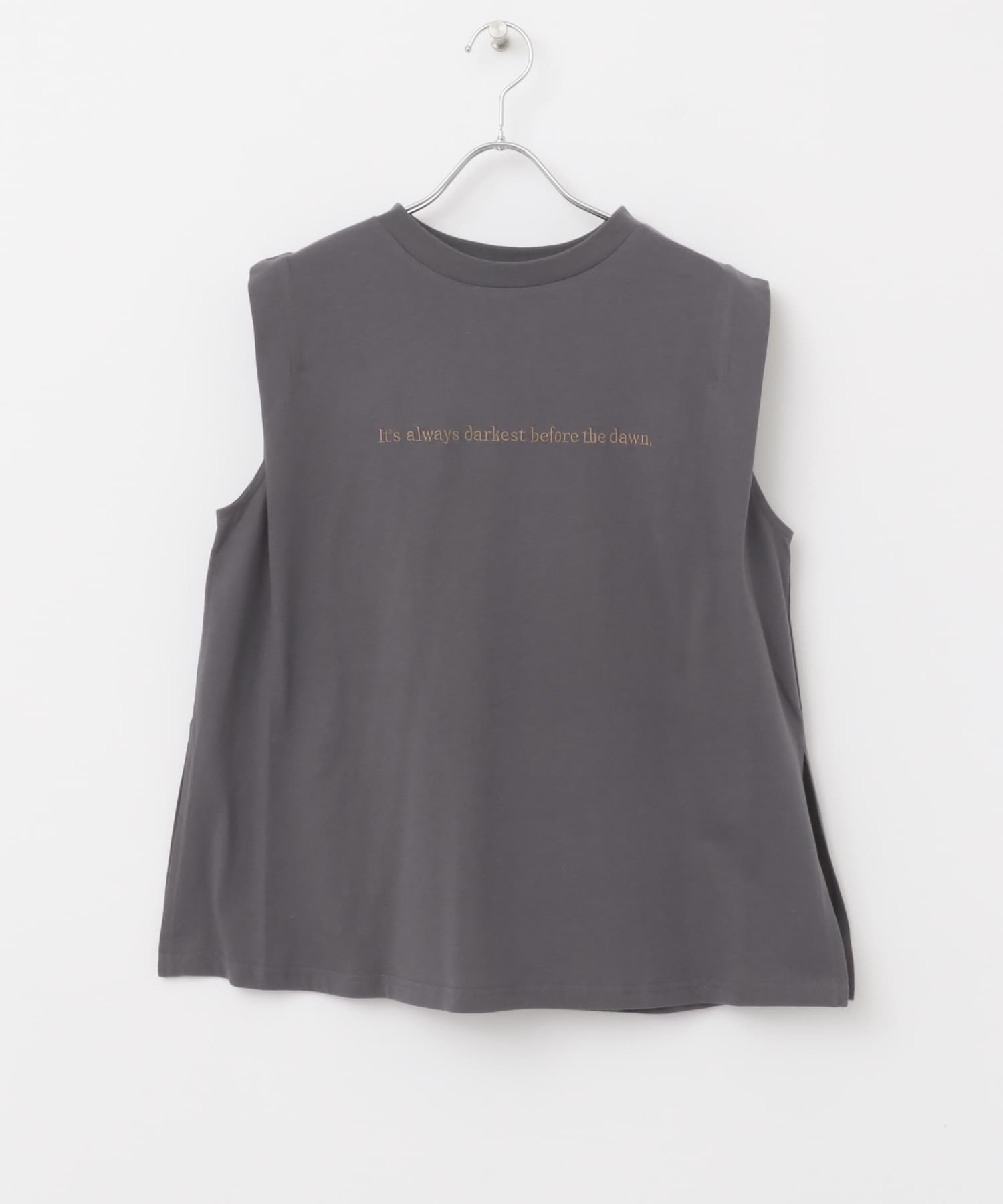 ショルダータックロゴTシャツ CHA FREE