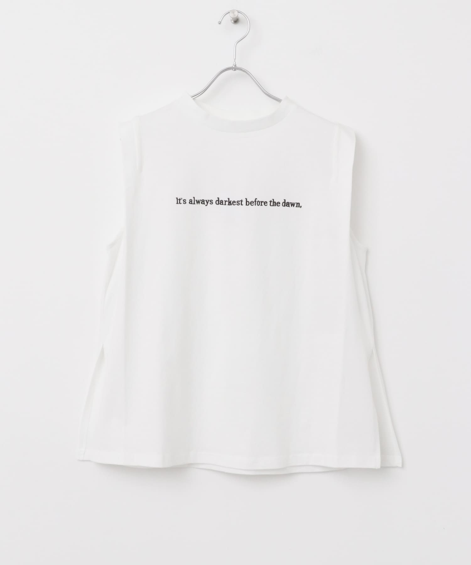 ショルダータックロゴTシャツ WHT FREE