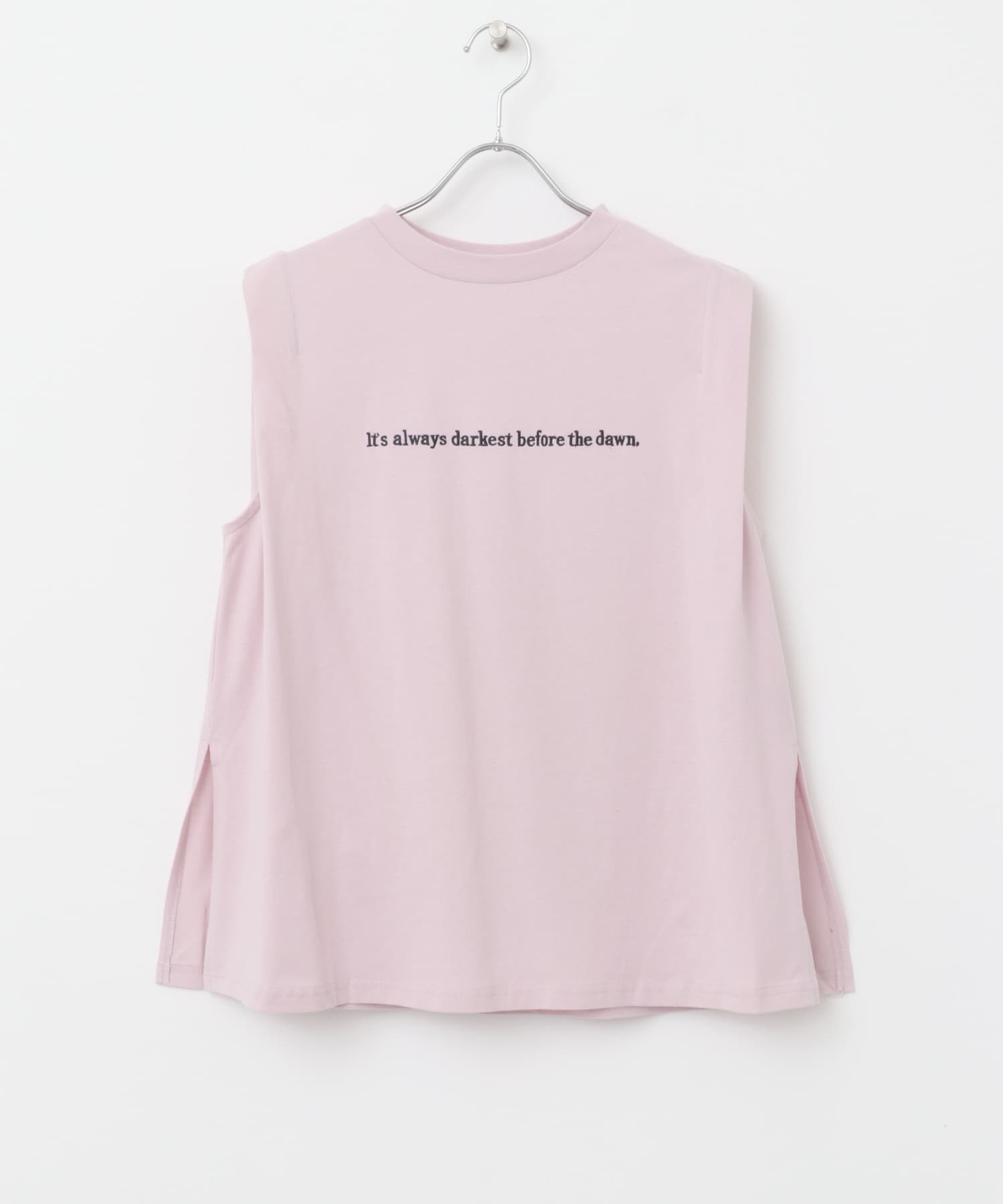 ショルダータックロゴTシャツ L.PNK FREE