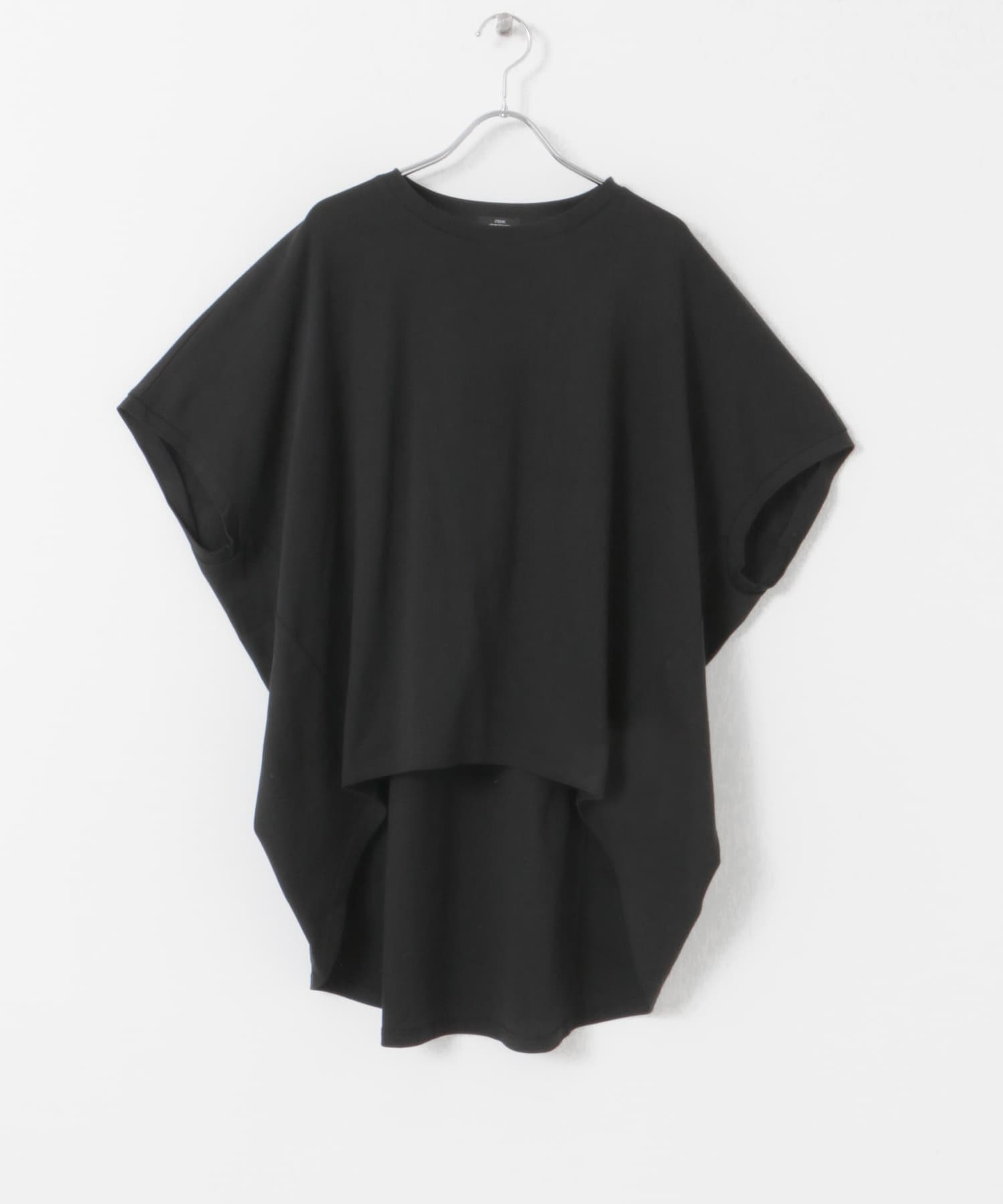 シルケットドルマンTシャツ BLK FREE