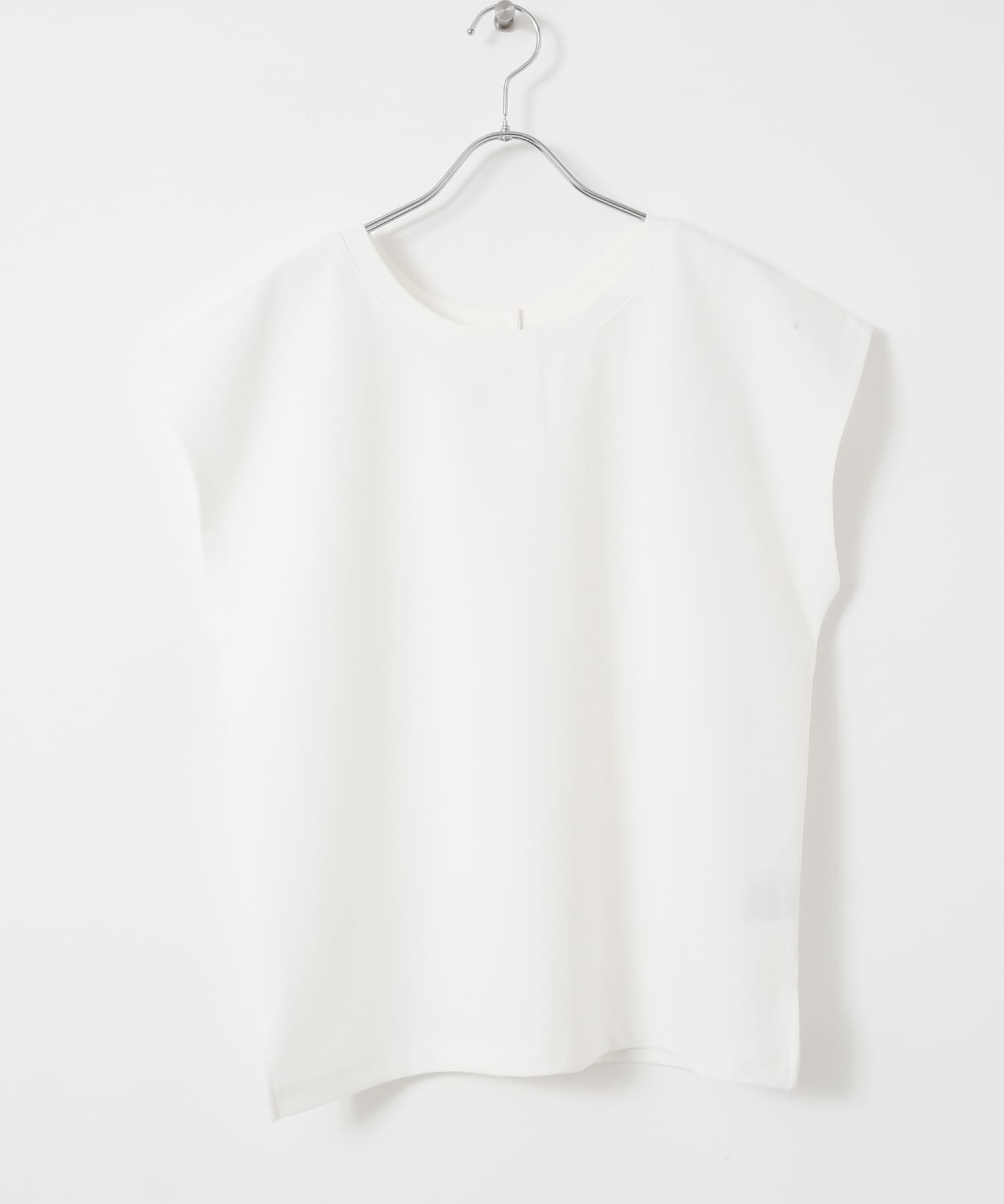 バックボタンフレンチTシャツ WHT FREE