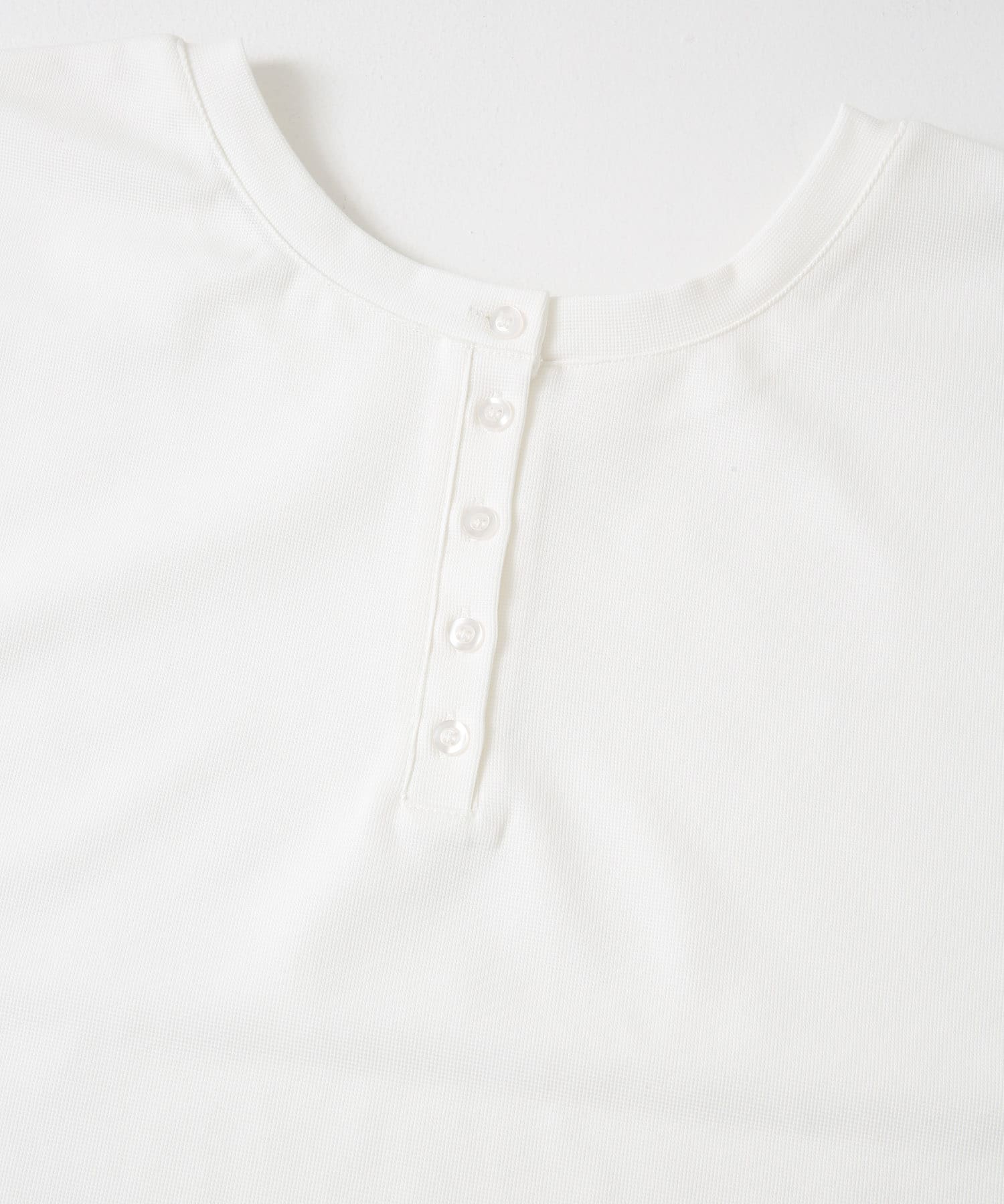 バックボタンフレンチTシャツ WHT FREE