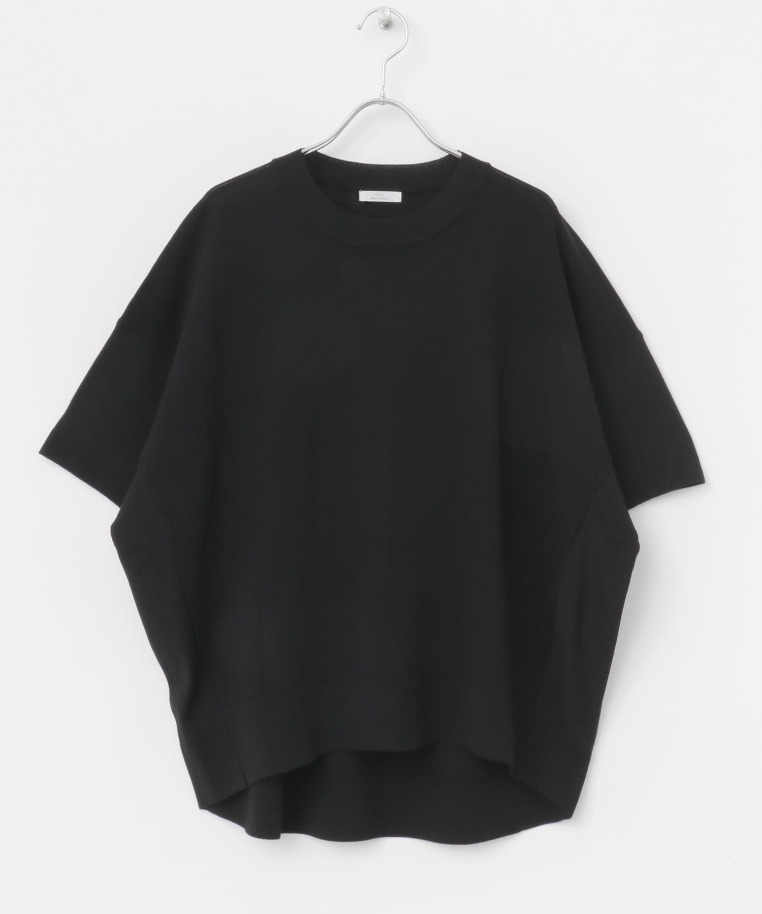 ニットTシャツ BLK FREE