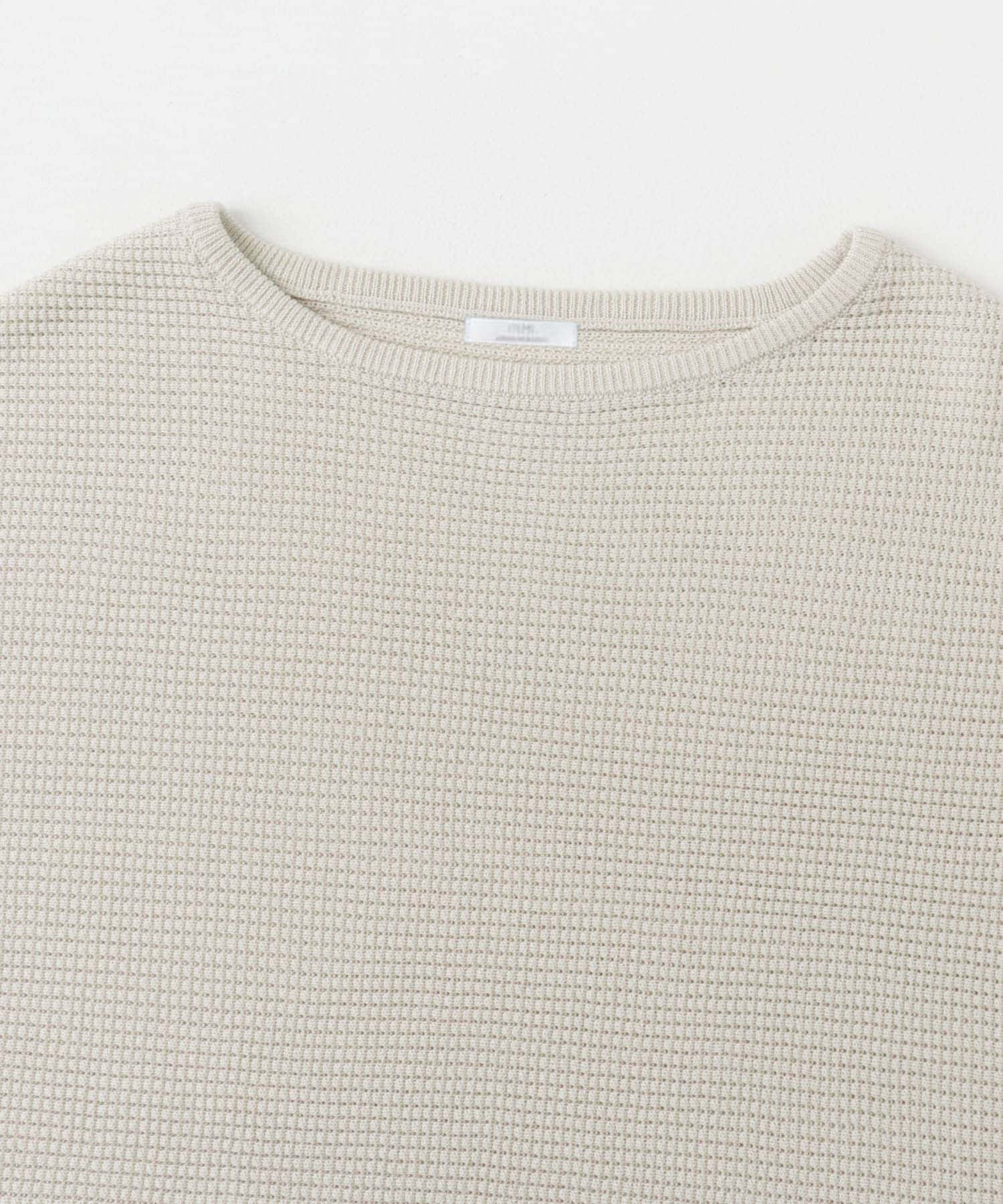 ワッフルフレンチニット WHT FREE