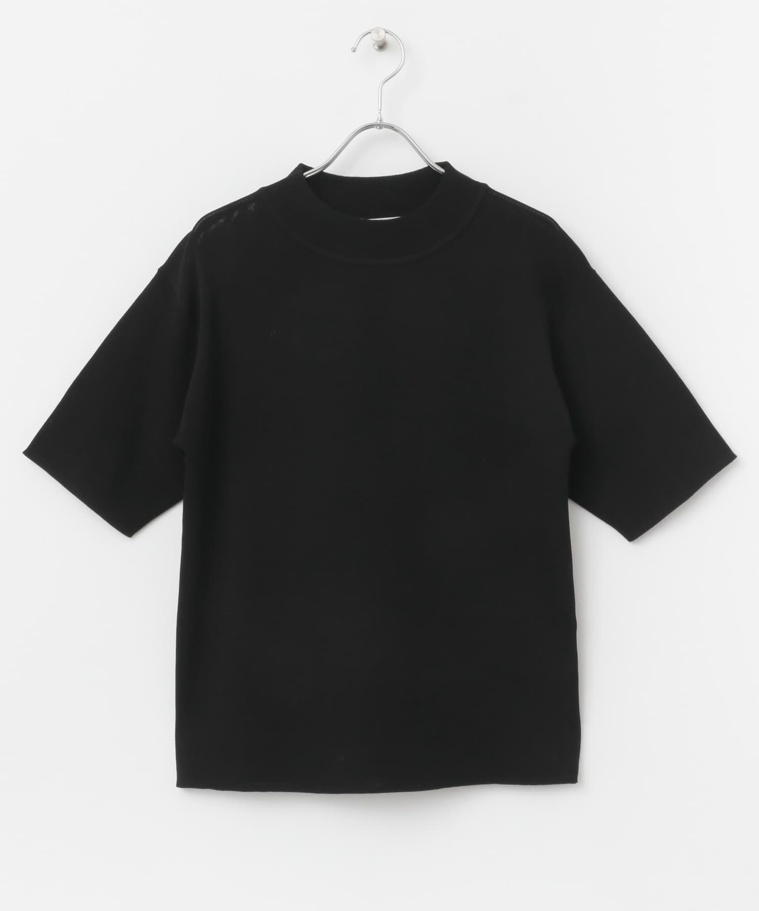 ソウバリハンソデニット BLK FREE