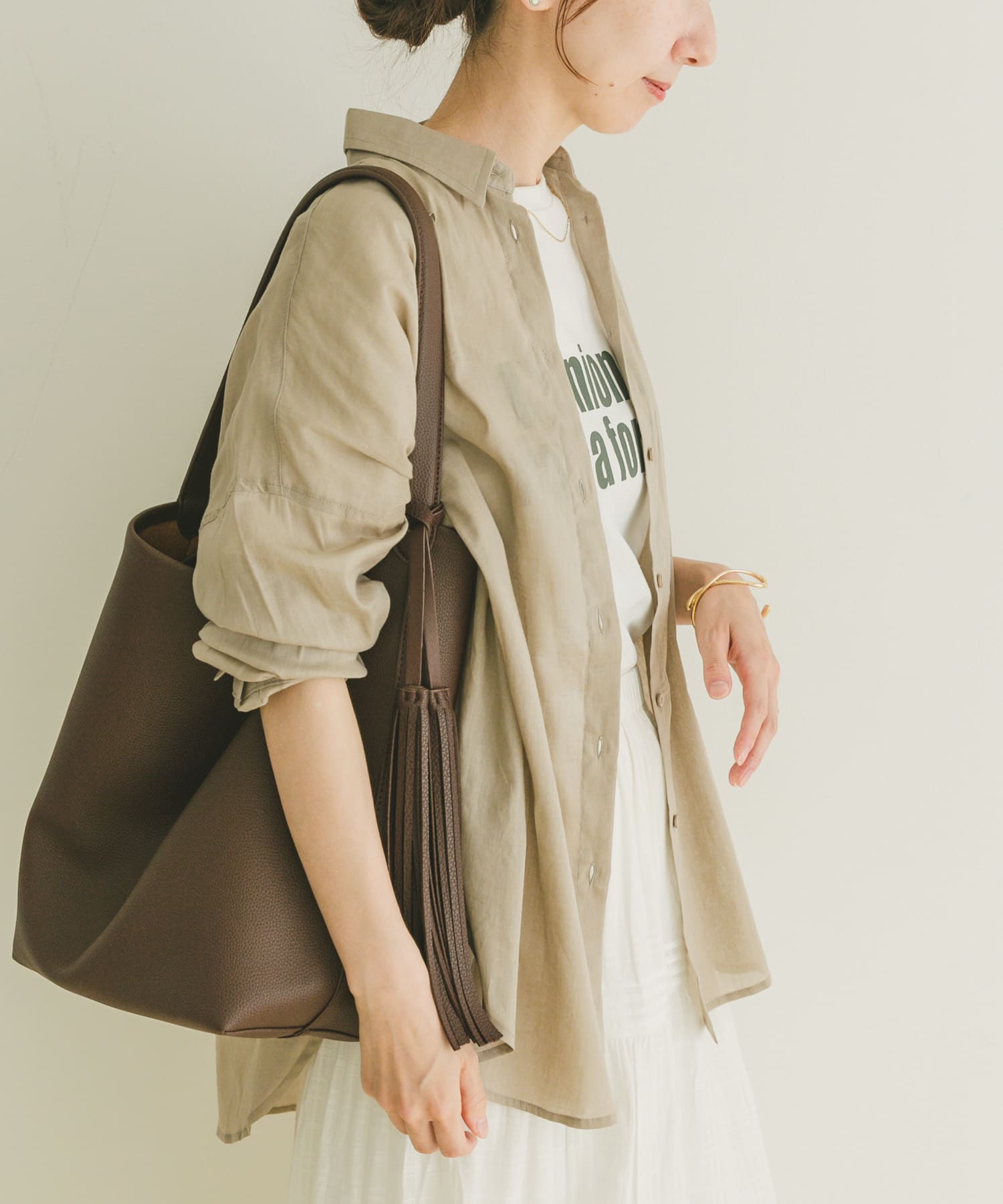 リネンコットンビッグシャツ