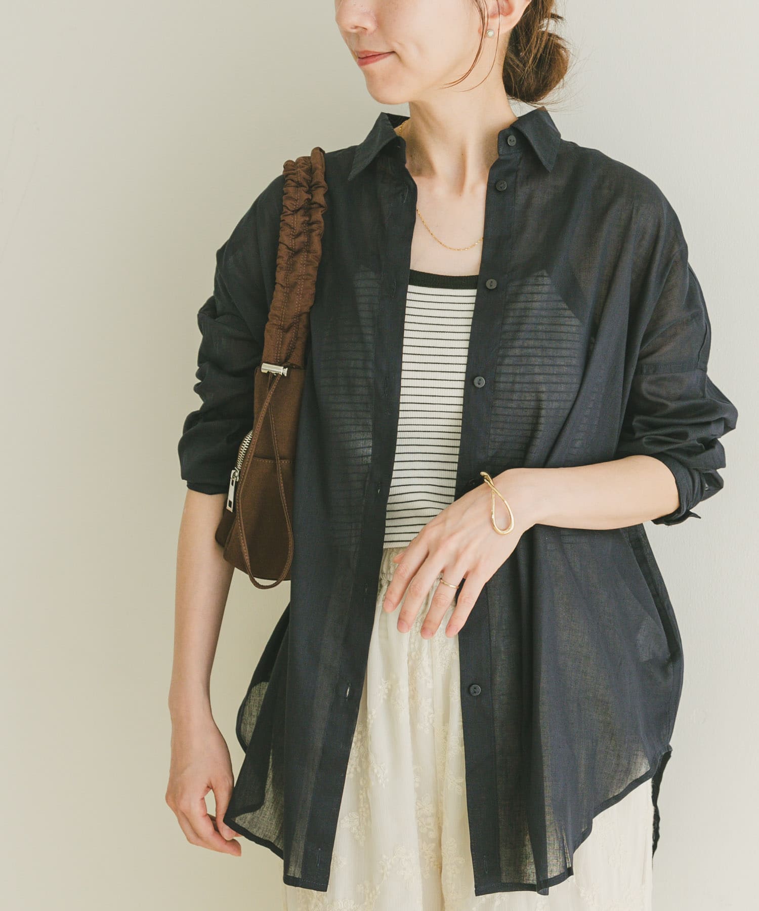 リネンコットンビッグシャツ