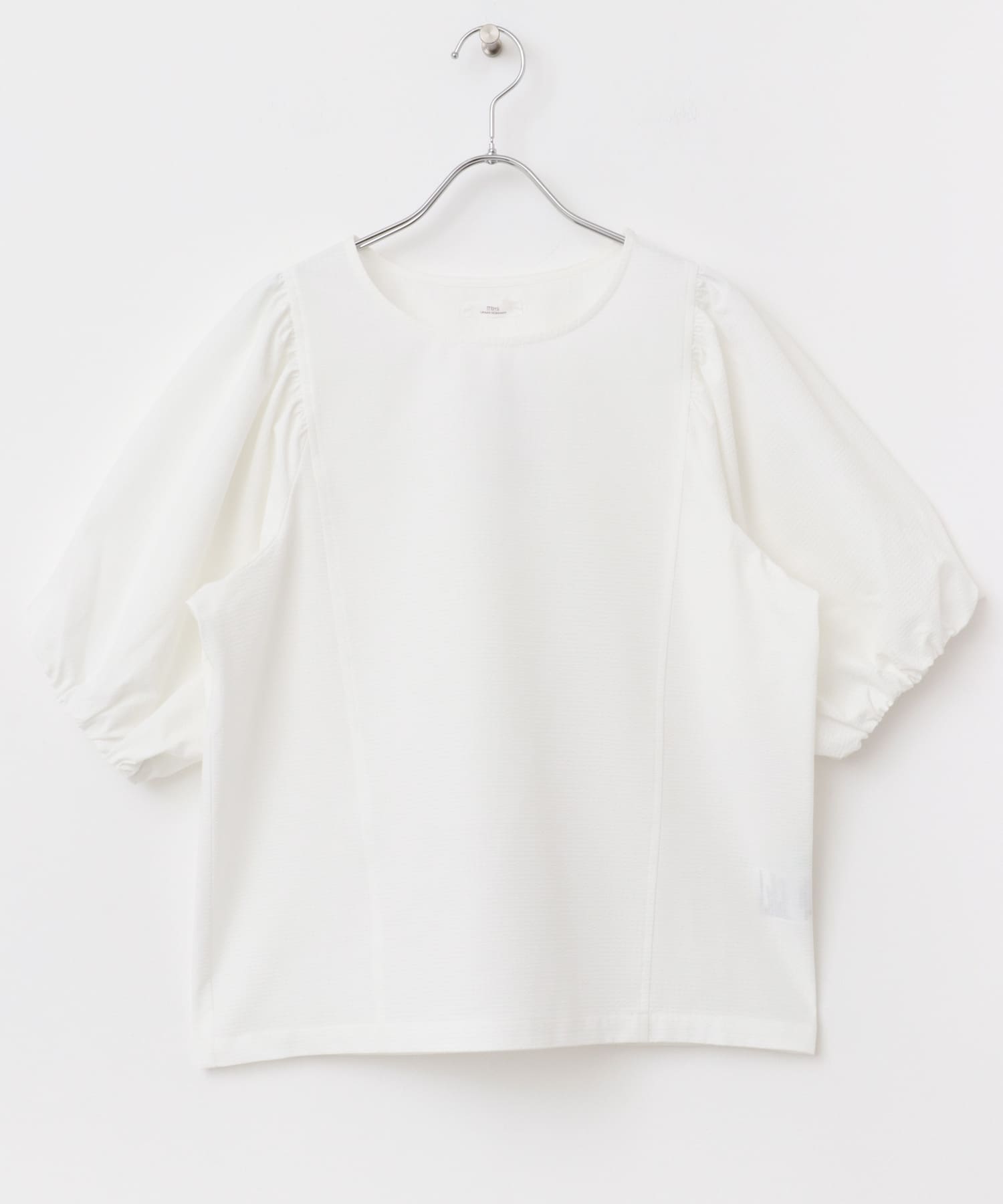 サッカーボリュームスリーブプルオーバー WHT FREE