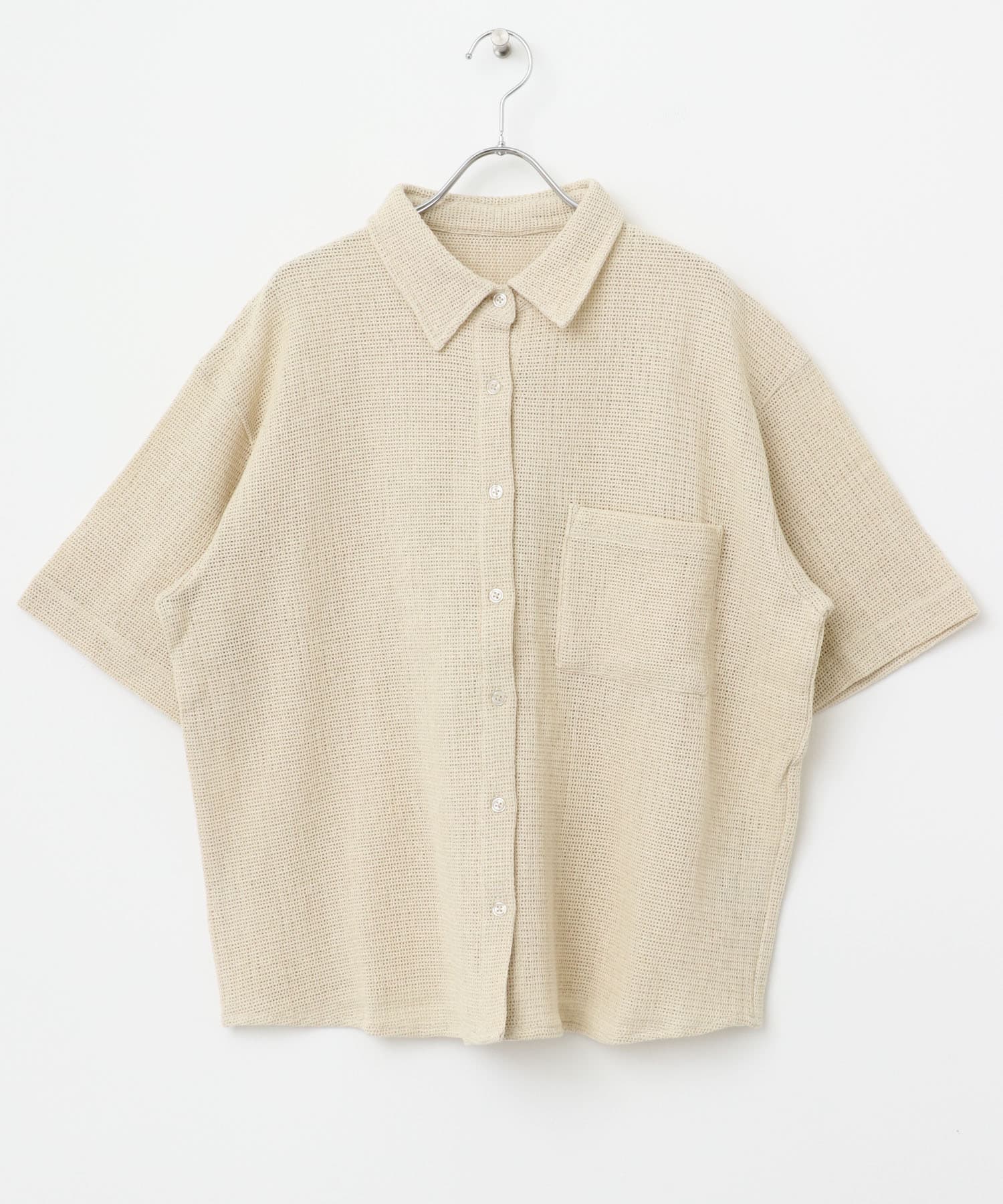 メッシュルーズシャツ BEG FREE
