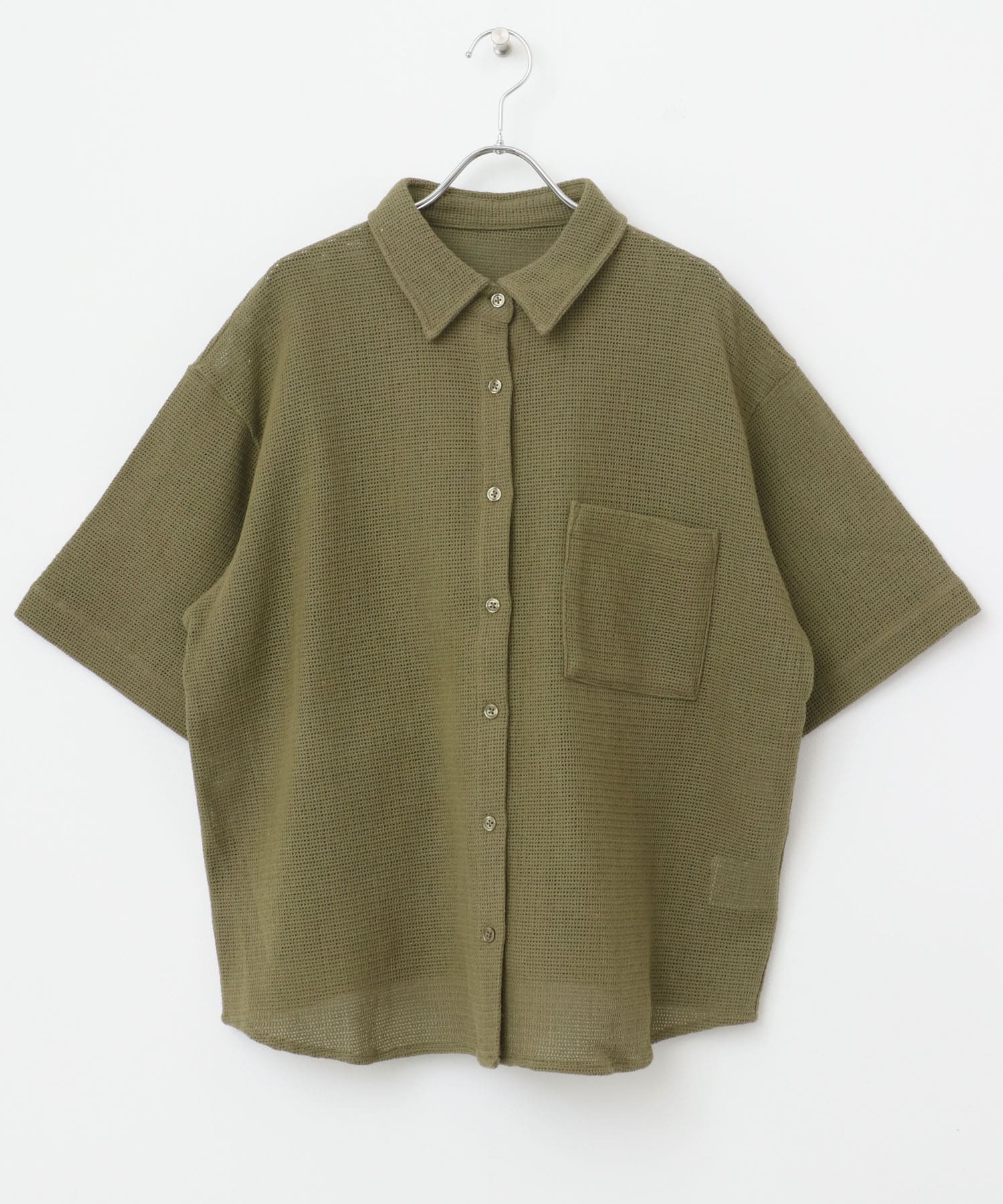 メッシュルーズシャツ KHK FREE