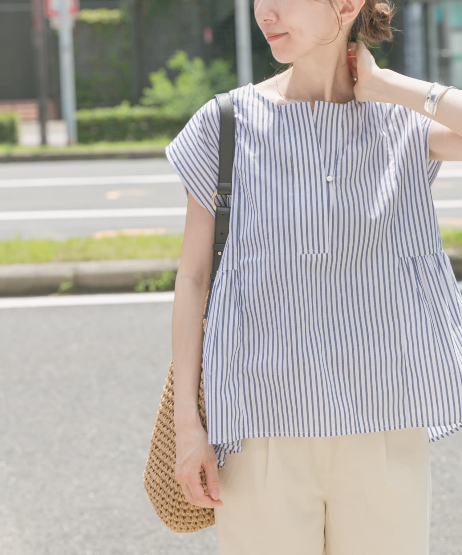 ワイドスキッパーブラウス