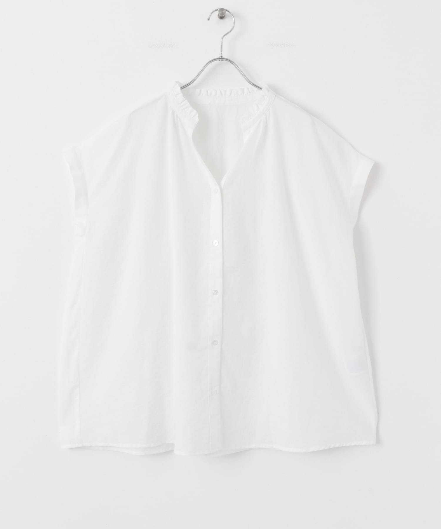 フリルスキッパーブラウス WHT FREE