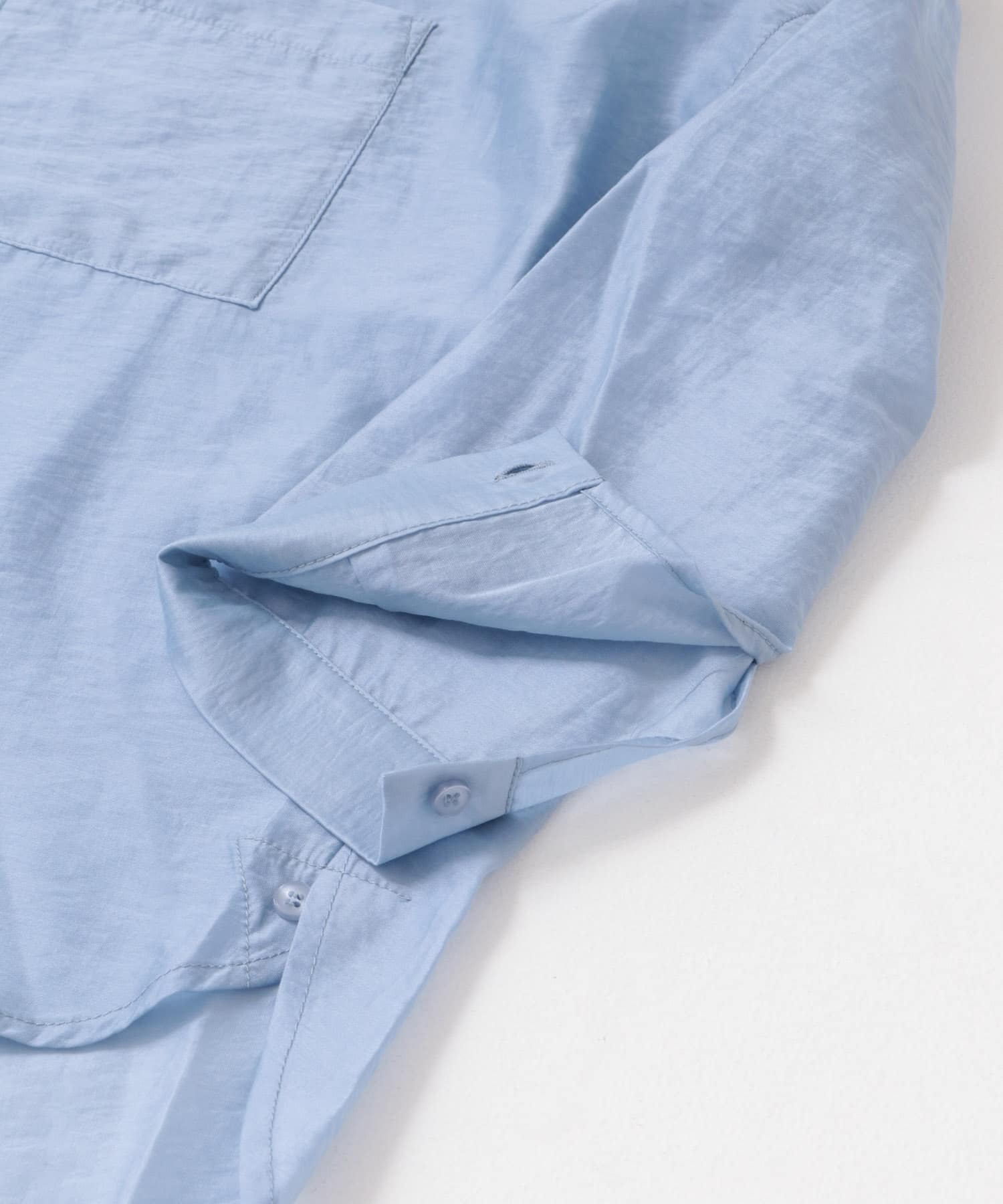 シアーポケットスキッパーシャツ L.BLU FREE