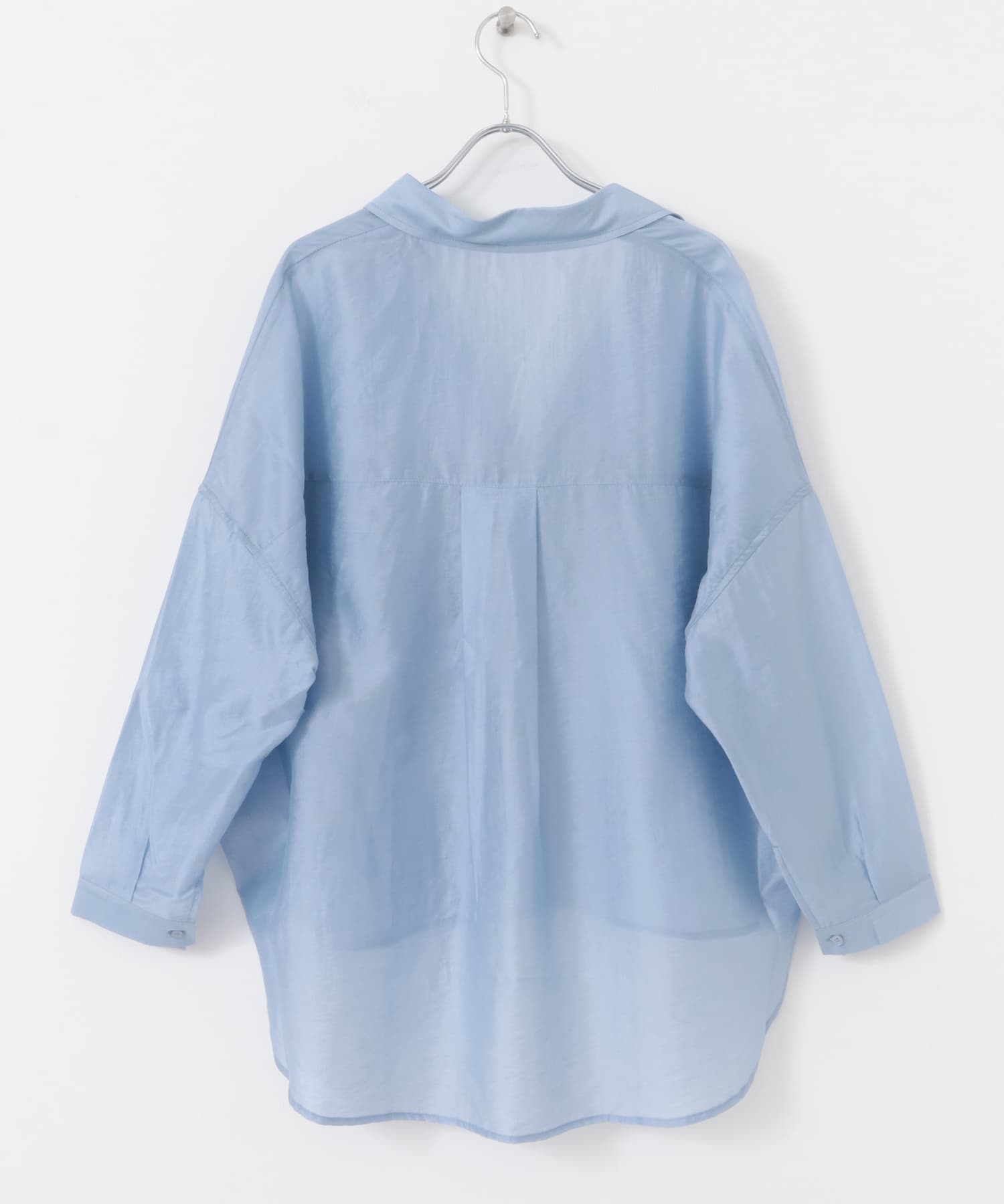 シアーポケットスキッパーシャツ L.BLU FREE