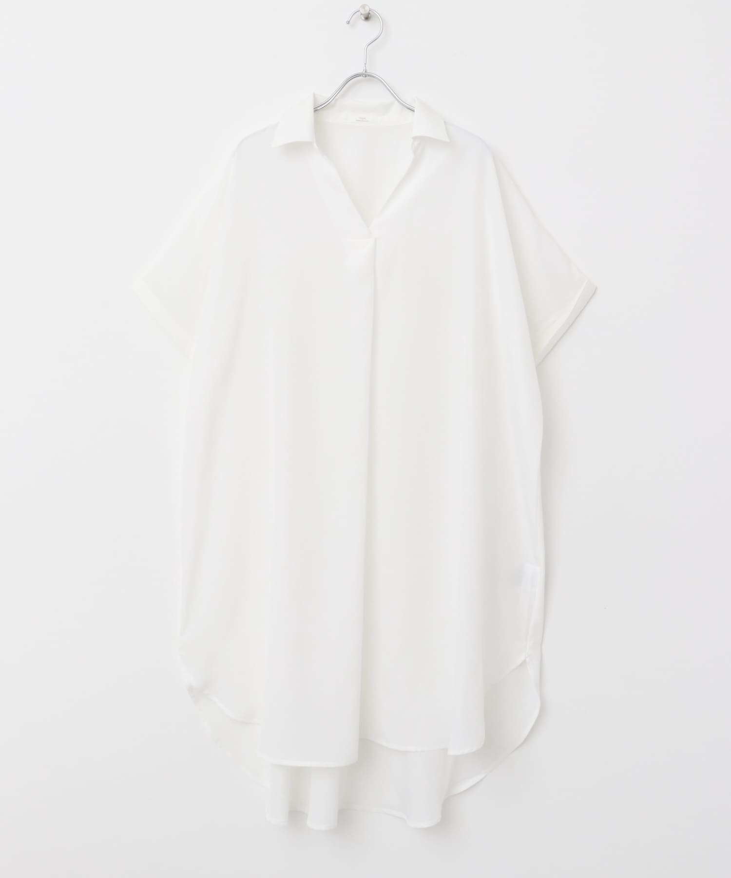 スキッパーフレンチチュニック WHT FREE