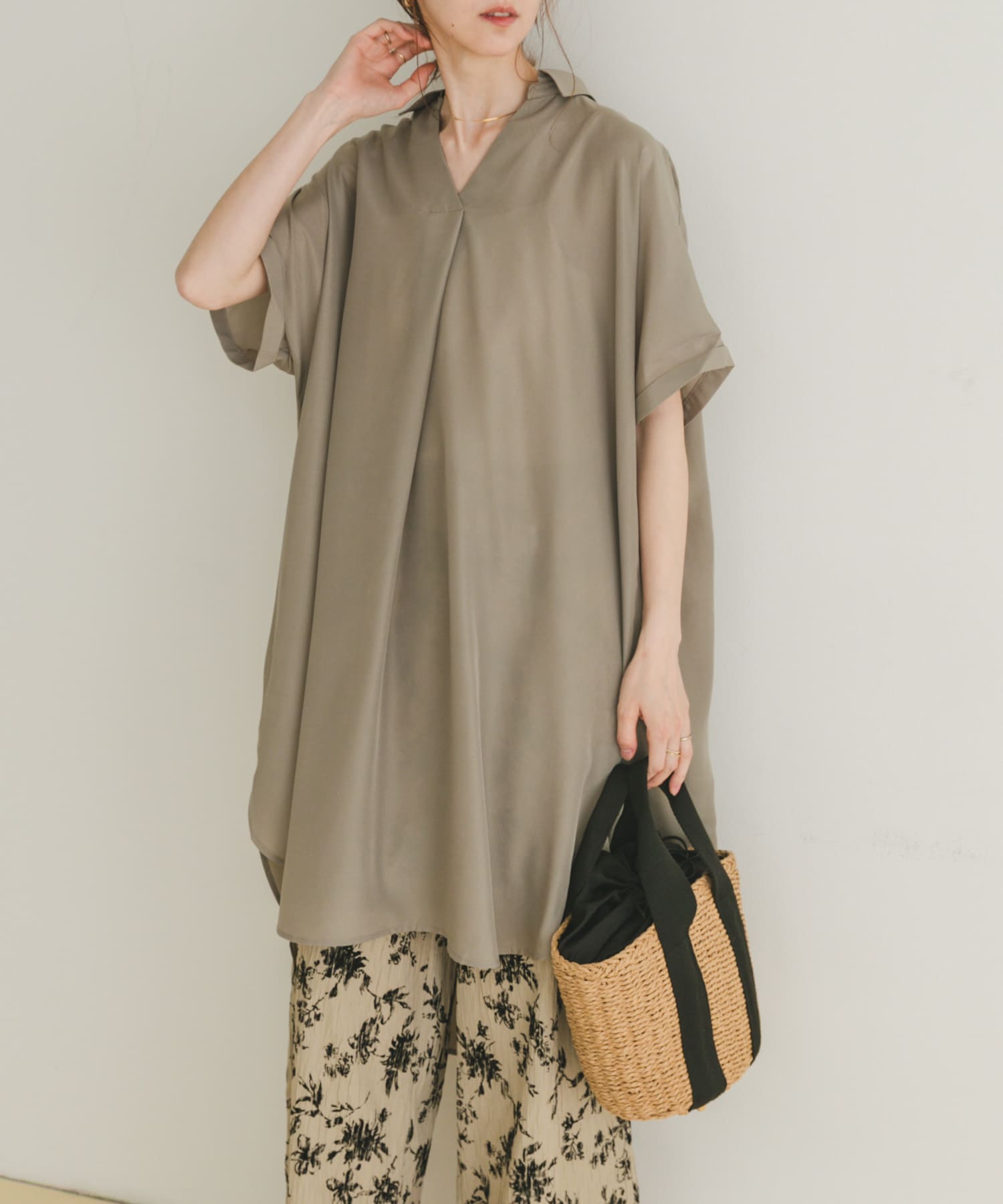 スキッパーフレンチチュニック