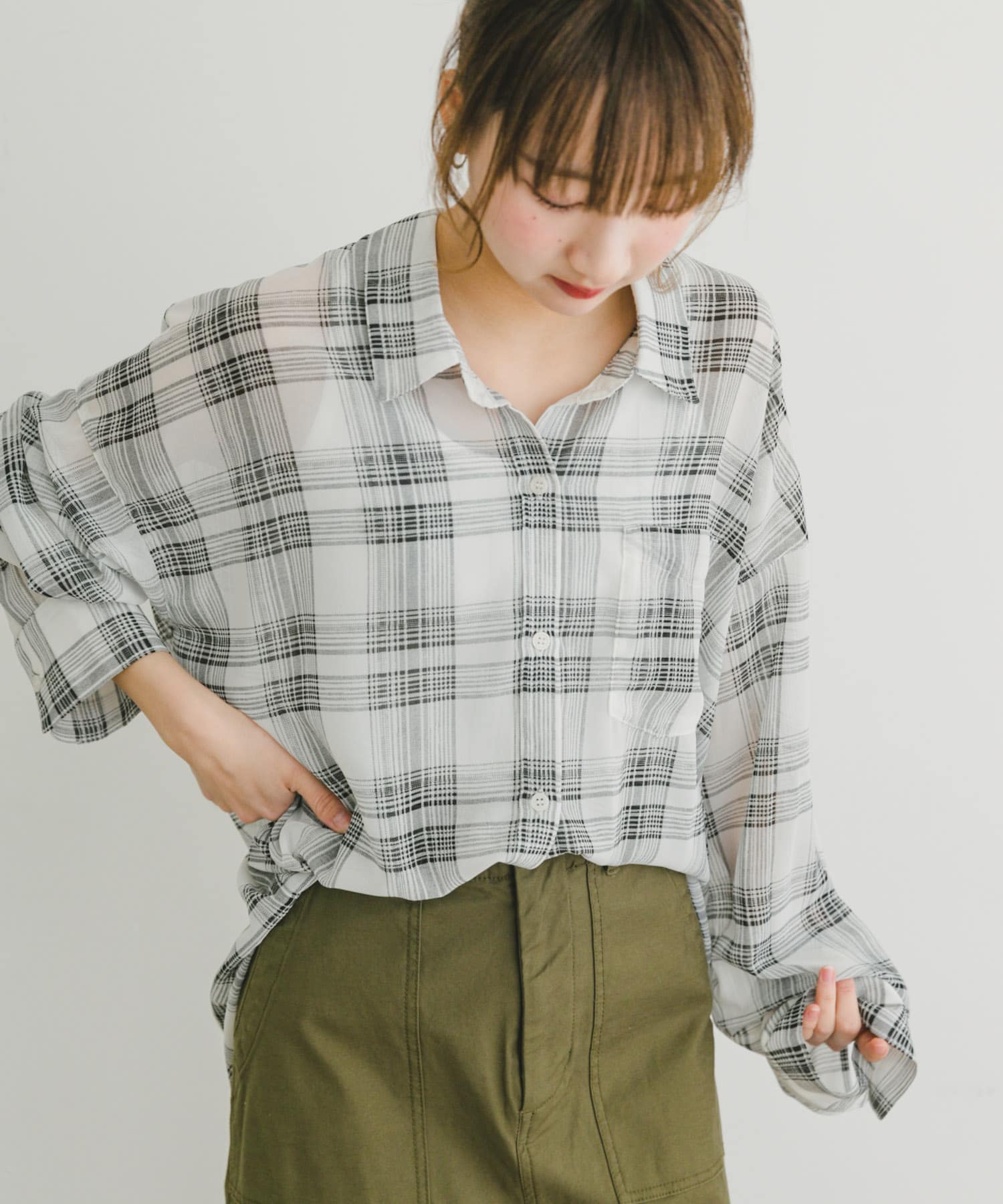 シアービッグシャツ