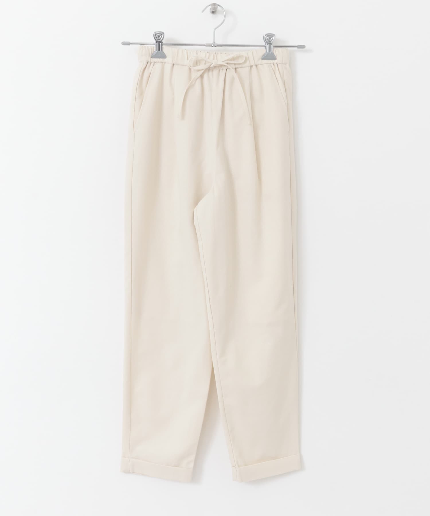 リネン混イージーパンツ L.BEG S