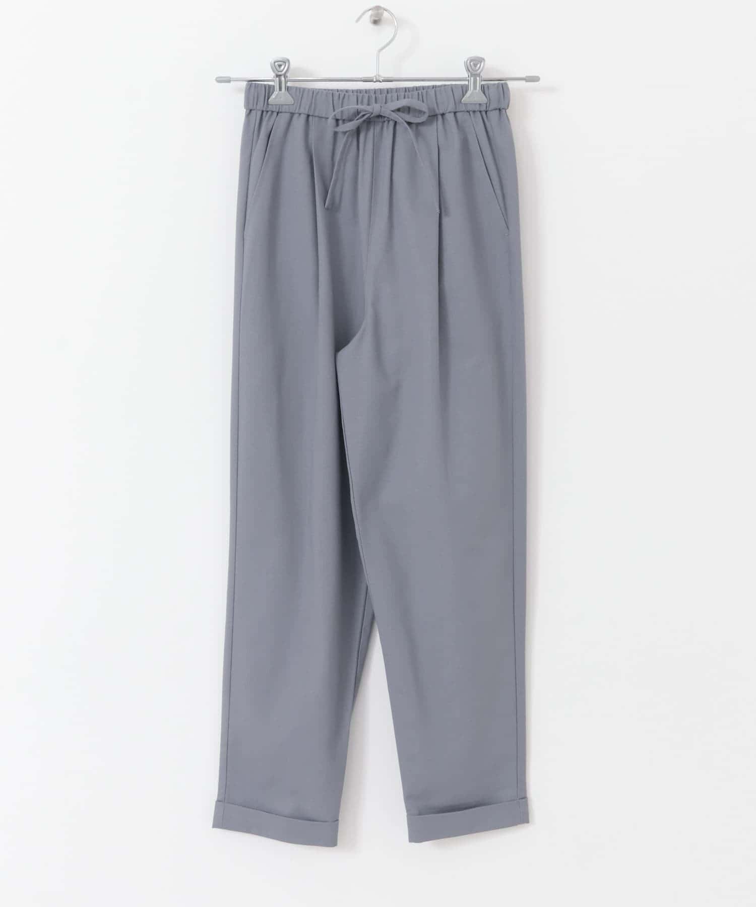 リネン混イージーパンツ BLU S