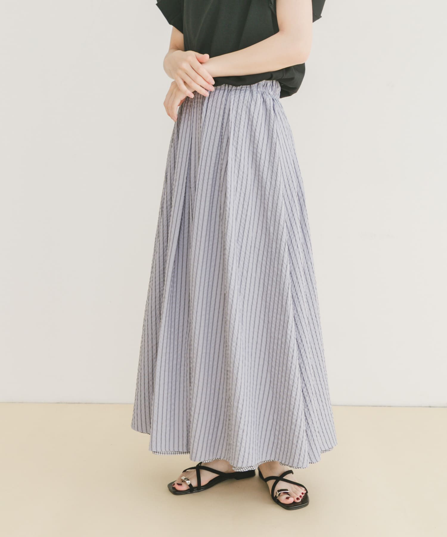 リバーシブルタックスカート