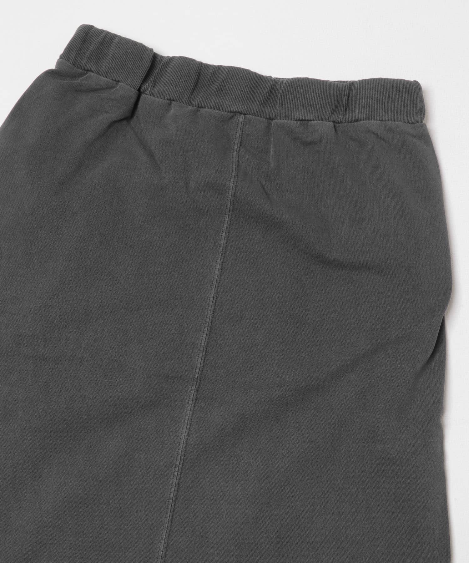 ピグメントスウェットロングスカート BLK FREE